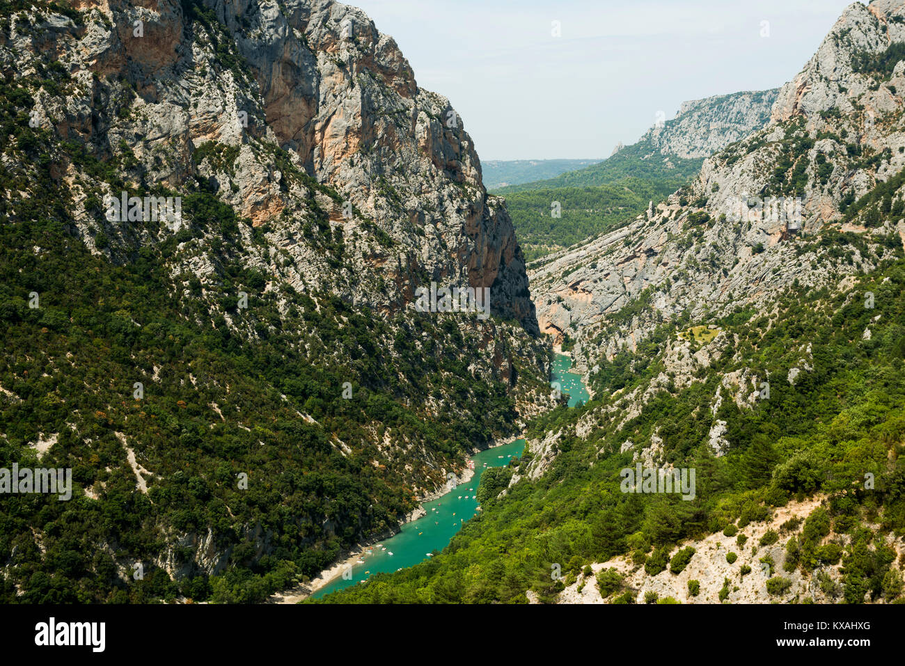 Verdon Schlucht Gorges du Verdon, Regionalen Naturpark Verdon, Provence, Provence-Alpes-Cote d'Azur, Südfrankreich, Frankreich Stockfoto