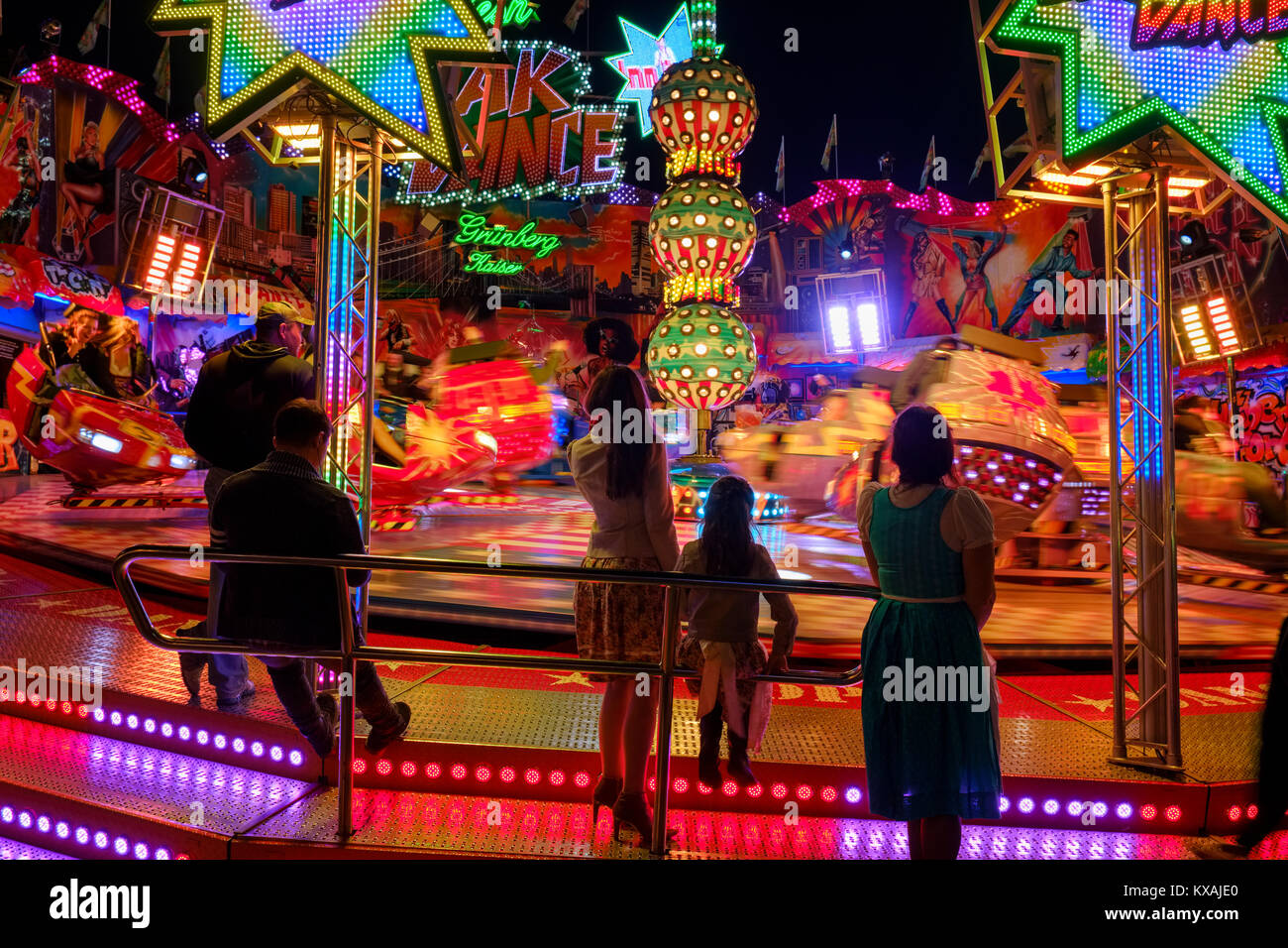 Messe fahrt Breakdance, Oktoberfest, Wiesn, München, Oberbayern, Bayern, Deutschland Stockfoto