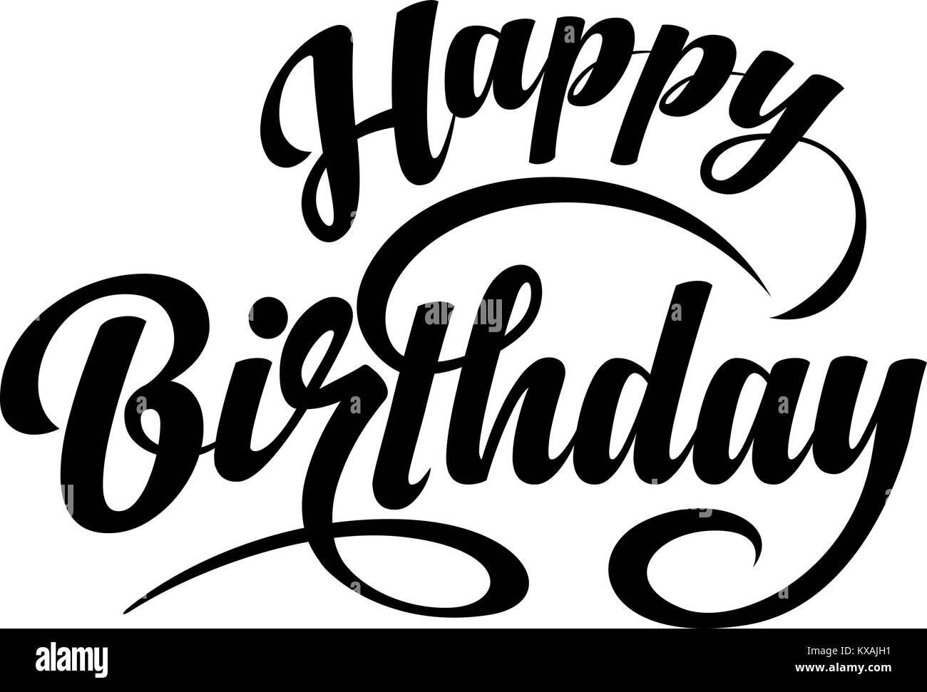 Alles Gute zum Geburtstag text Stock-Vektorgrafik - Alamy