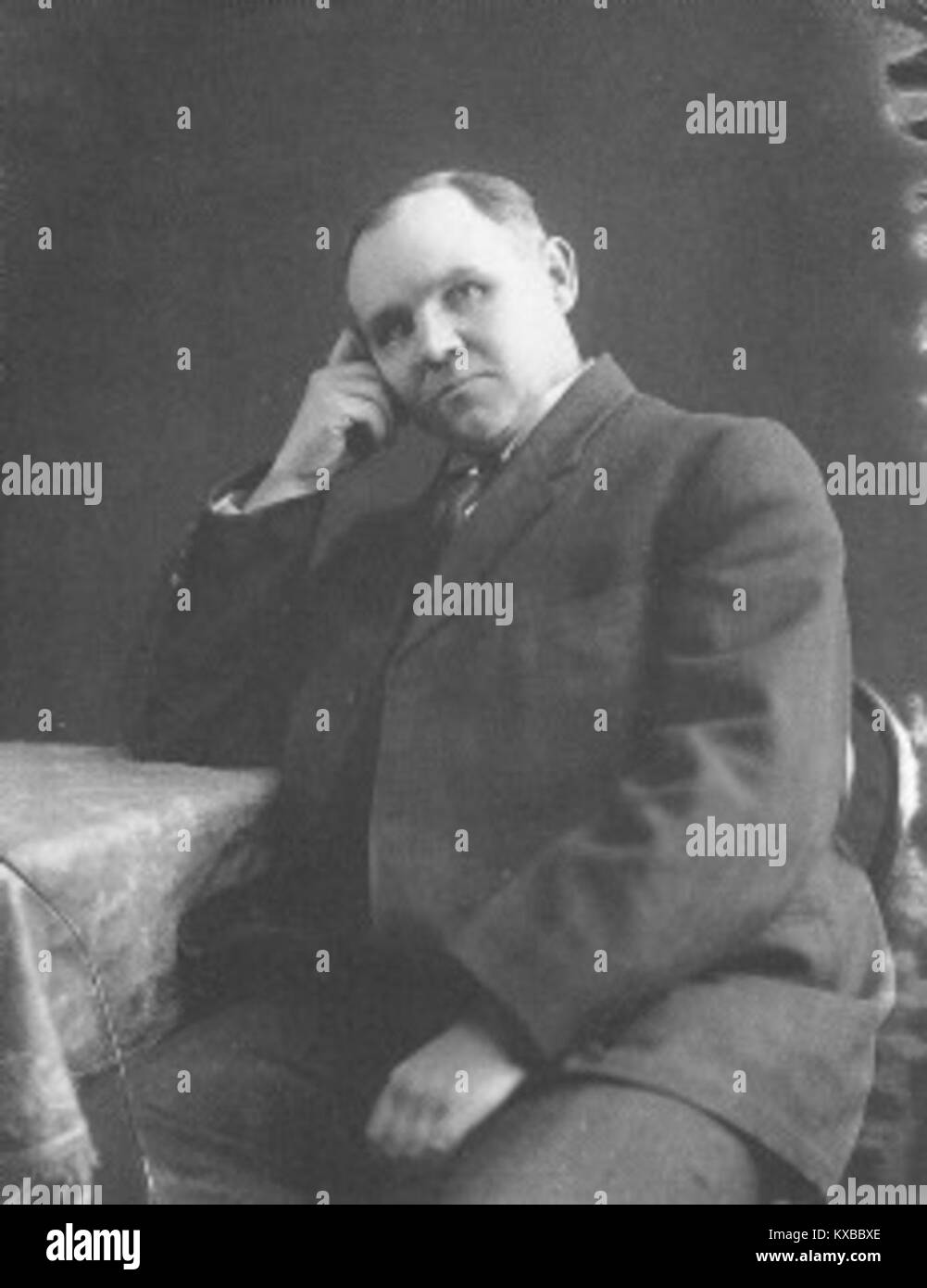 James E. Talmage war ein US-amerikanischer Wissenschaftler, Pädagoge und religiöser Führer, der für seine theologische Arbeit und seine Beiträge zum Mormonismus bekannt war, aufgenommen in einem Porträt von C.E. Johnson. Stockfoto