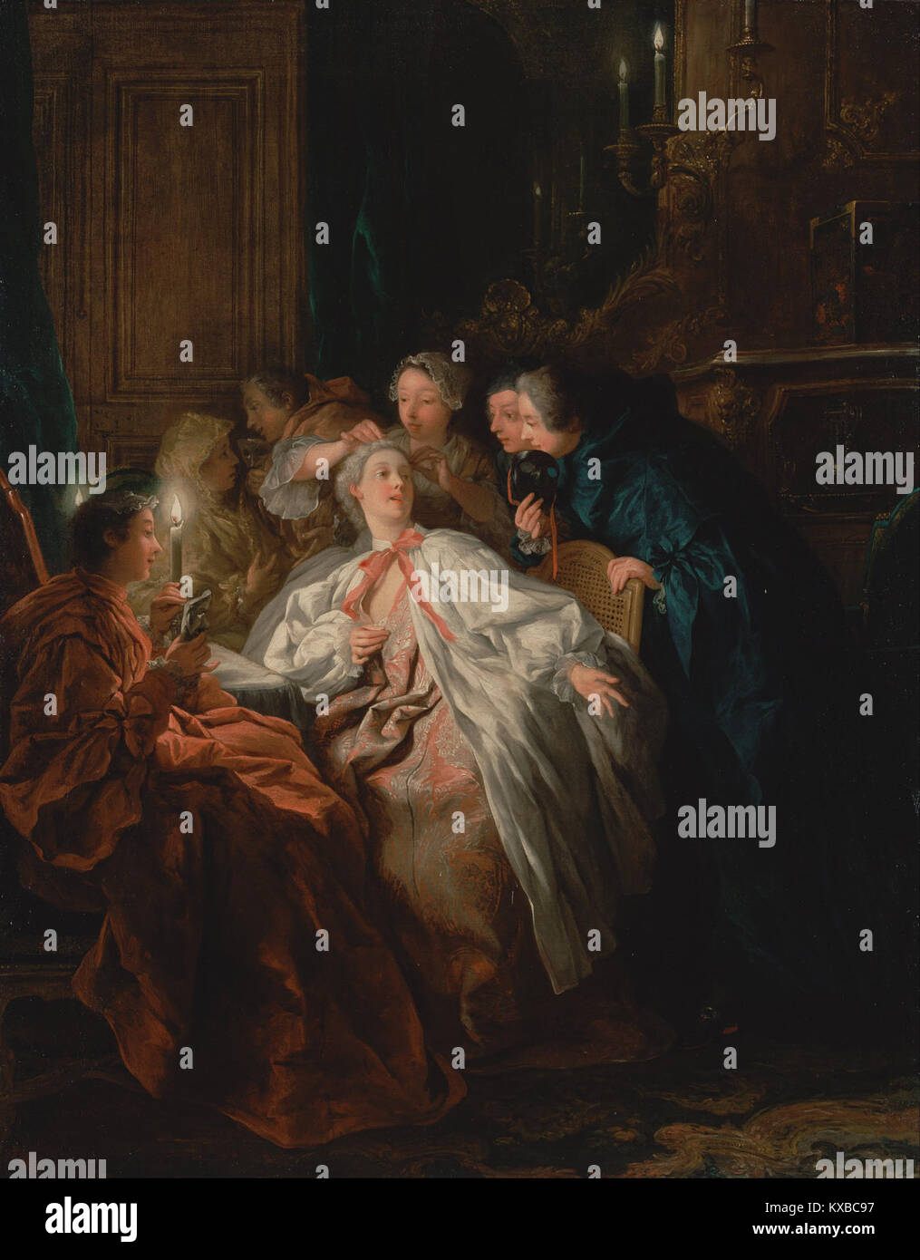 Jean-françois de Troy (Französisch) - Bevor der Ball - Google Kunst Projekt Stockfoto