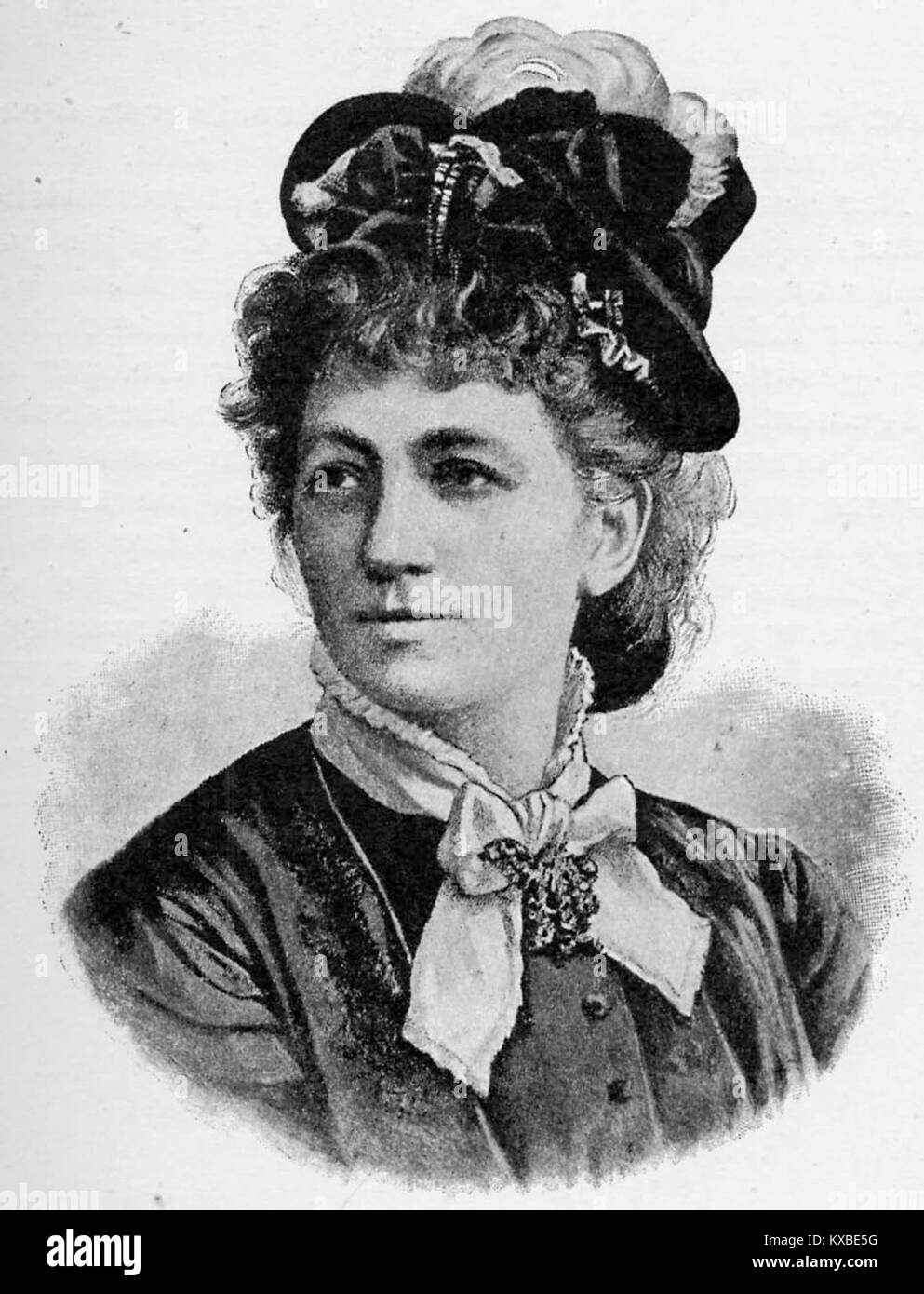 Diese Platte bezieht sich auf Marianne Brandt, eine deutsche Mezzosopranistin, die um 1895 tätig war und für ihre Beiträge zur Oper und zur europäischen musikalischen Aufführung des 19. Jahrhunderts anerkannt wurde. Stockfoto