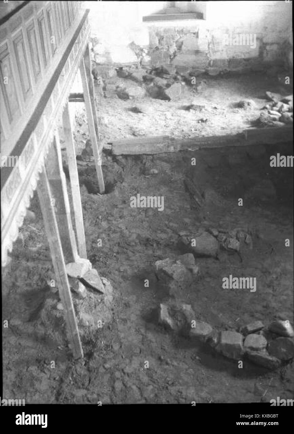 Die Alte Kirche (Sjösås gamla kyrka) in der Gemeinde Sjösås, Gemeinde Gislaved, im Komitat Jönköping, Schweden, ist eine Holzkirche aus dem 18. Jahrhundert, die als Kulturerbe erhalten wurde Sjösås. Stockfoto