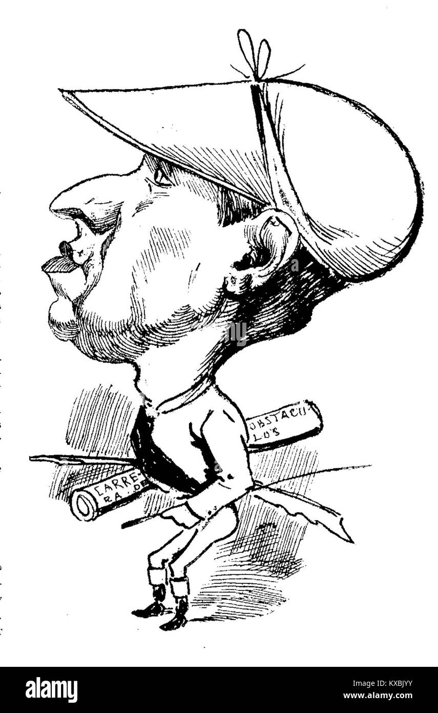 Foto von Ceferino Palencia in Madrid vom 18. April 1880, das die spanische historische Figur während einer bemerkenswerten Zeit darstellt und die spanische visuelle Kultur des 19. Jahrhunderts veranschaulicht. Stockfoto