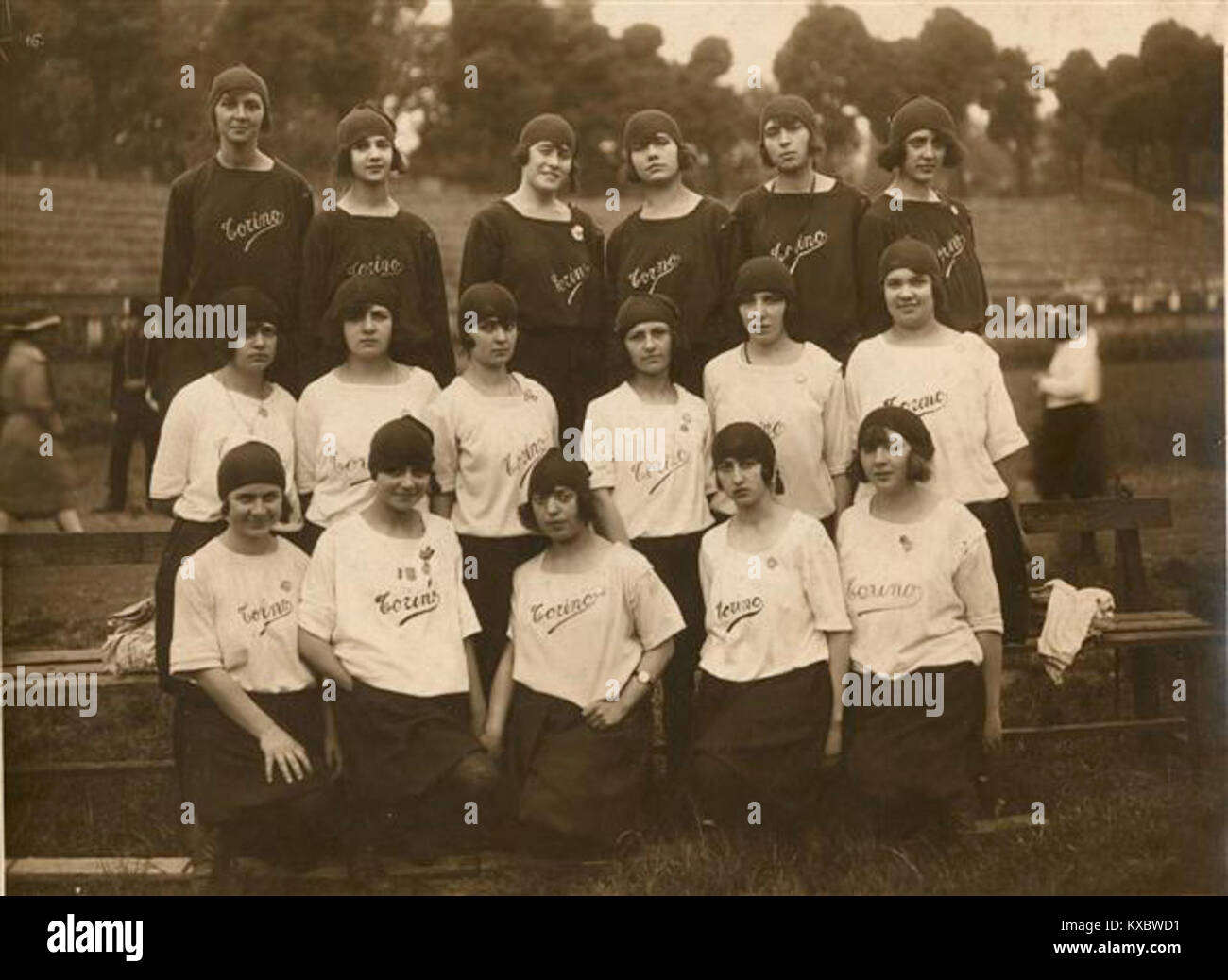 Squadra della Reale Società Giovane di Torino - 1928 Stockfoto