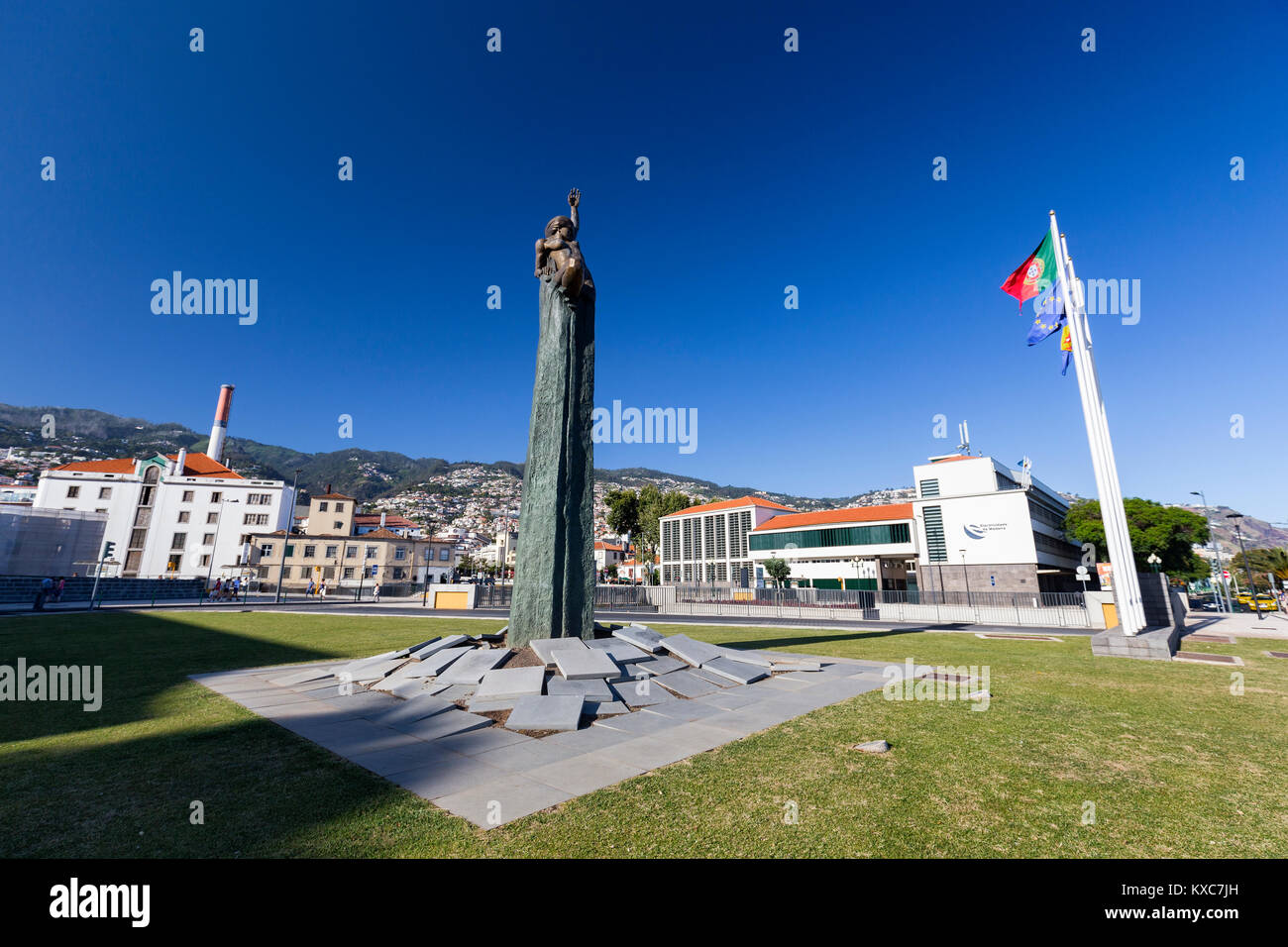 FUNCHAL, PORTUGAL 6. AUGUST Der Praca da Autonomia oder Quadrat der