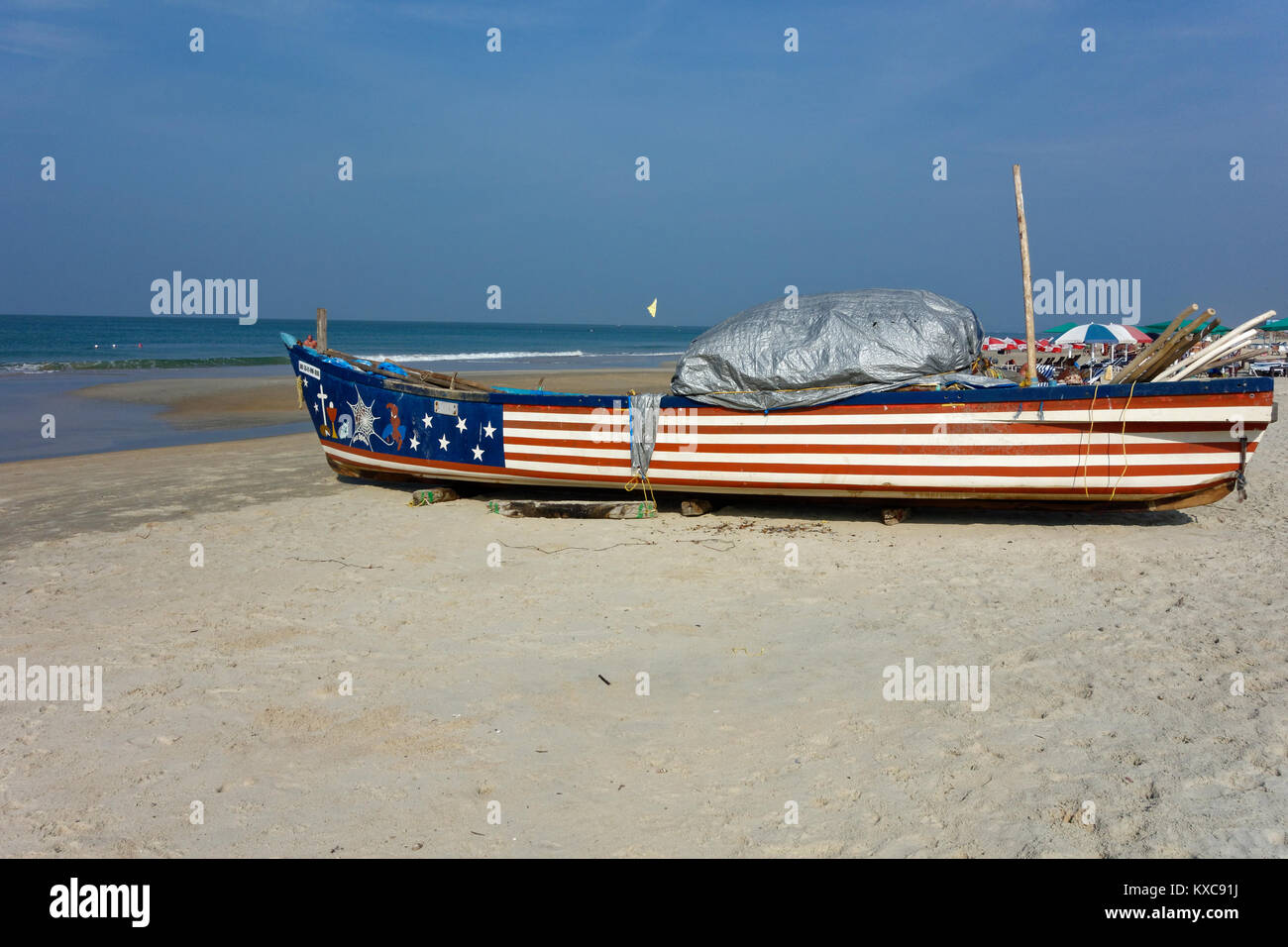 Benaulim Beach, South Goa, Indien Stockfoto