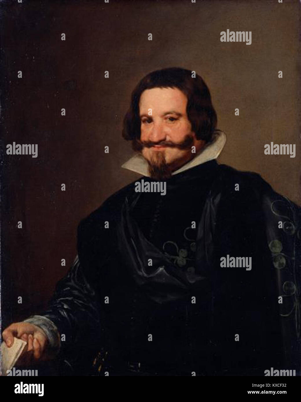 Velázquez Und Werkstatt - Porträt des Gaspar de Guzmán, Conde Duque de Olivares, Herzog von San Lúcar Stockfoto