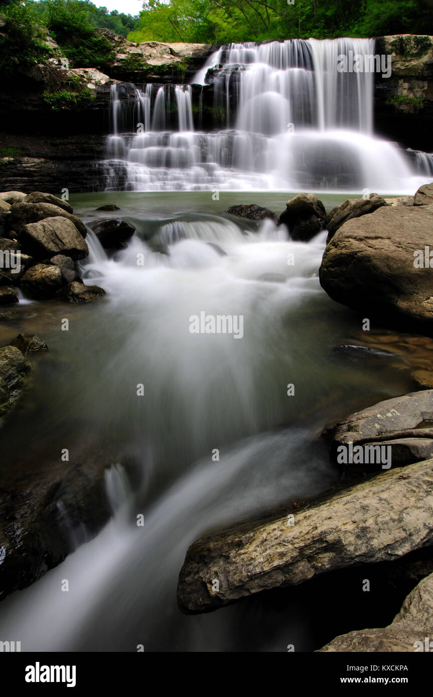 Peters Creek Wasserfall im Gauley River National Recreation Area West Virginia Stockfoto