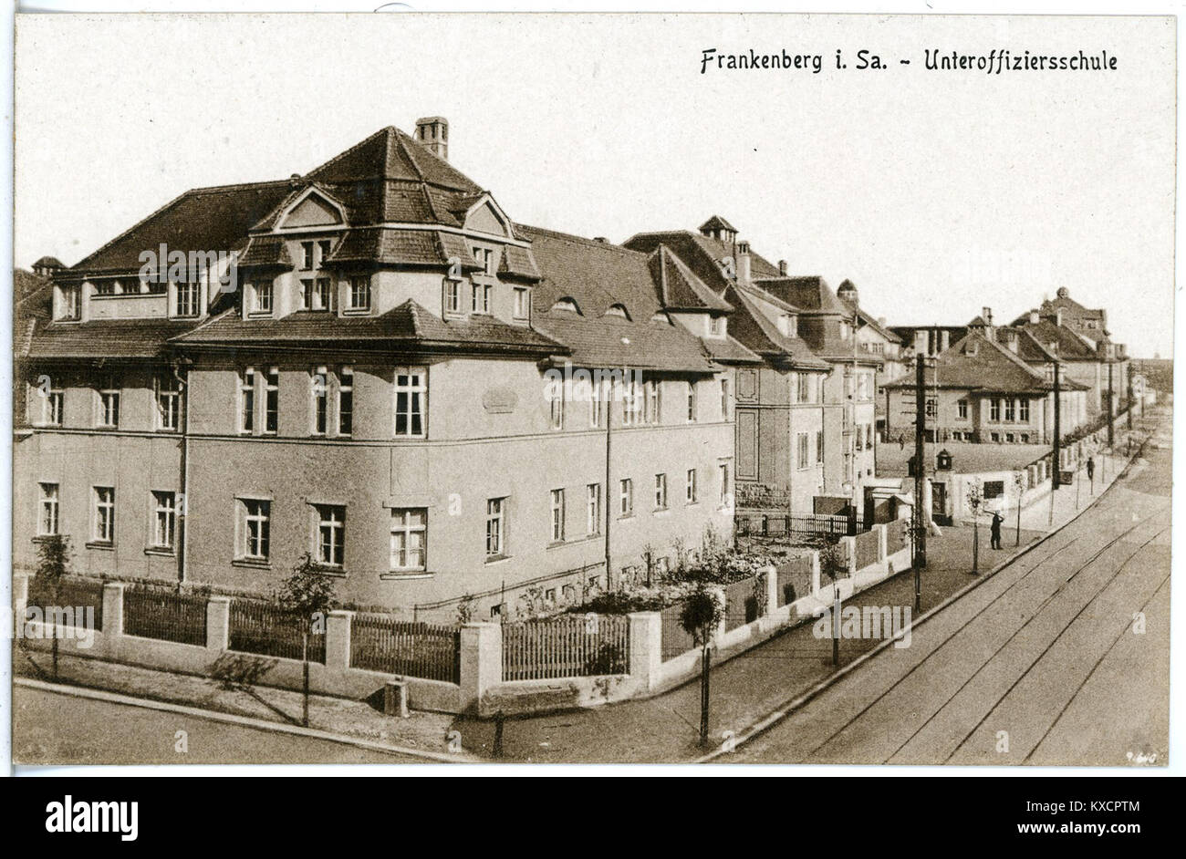 20659 - Frankenberg 1917 - Unteroffiziersschule-Brück&Sohn Kunstverlag Stockfoto