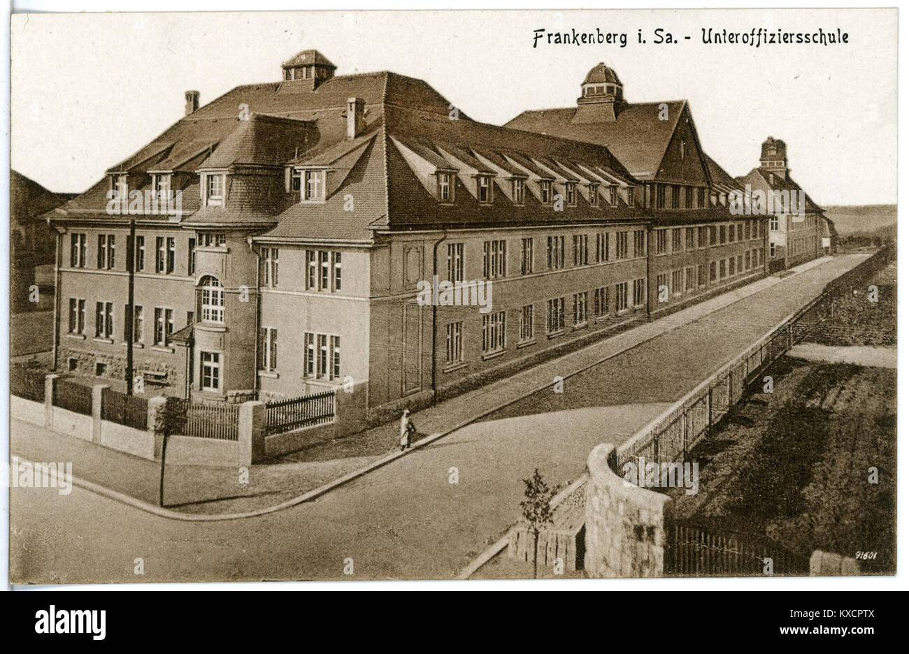 20663 - Frankenberg 1917 - Unteroffiziersschule-Brück&Sohn Kunstverlag Stockfoto