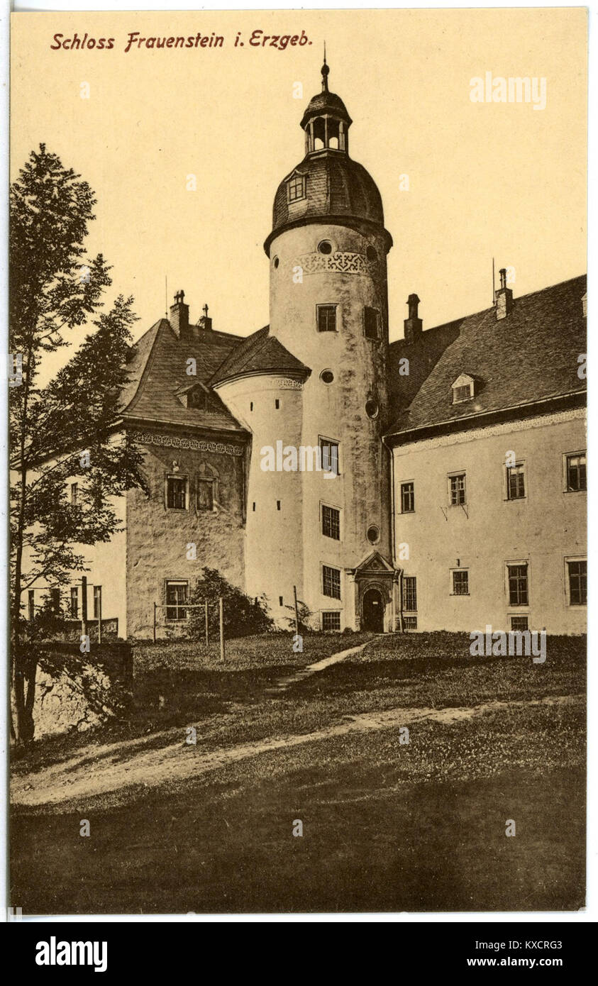 21039 - Frauenstein-1918 - Schloß - Brück & Sohn Kunstverlag Stockfoto