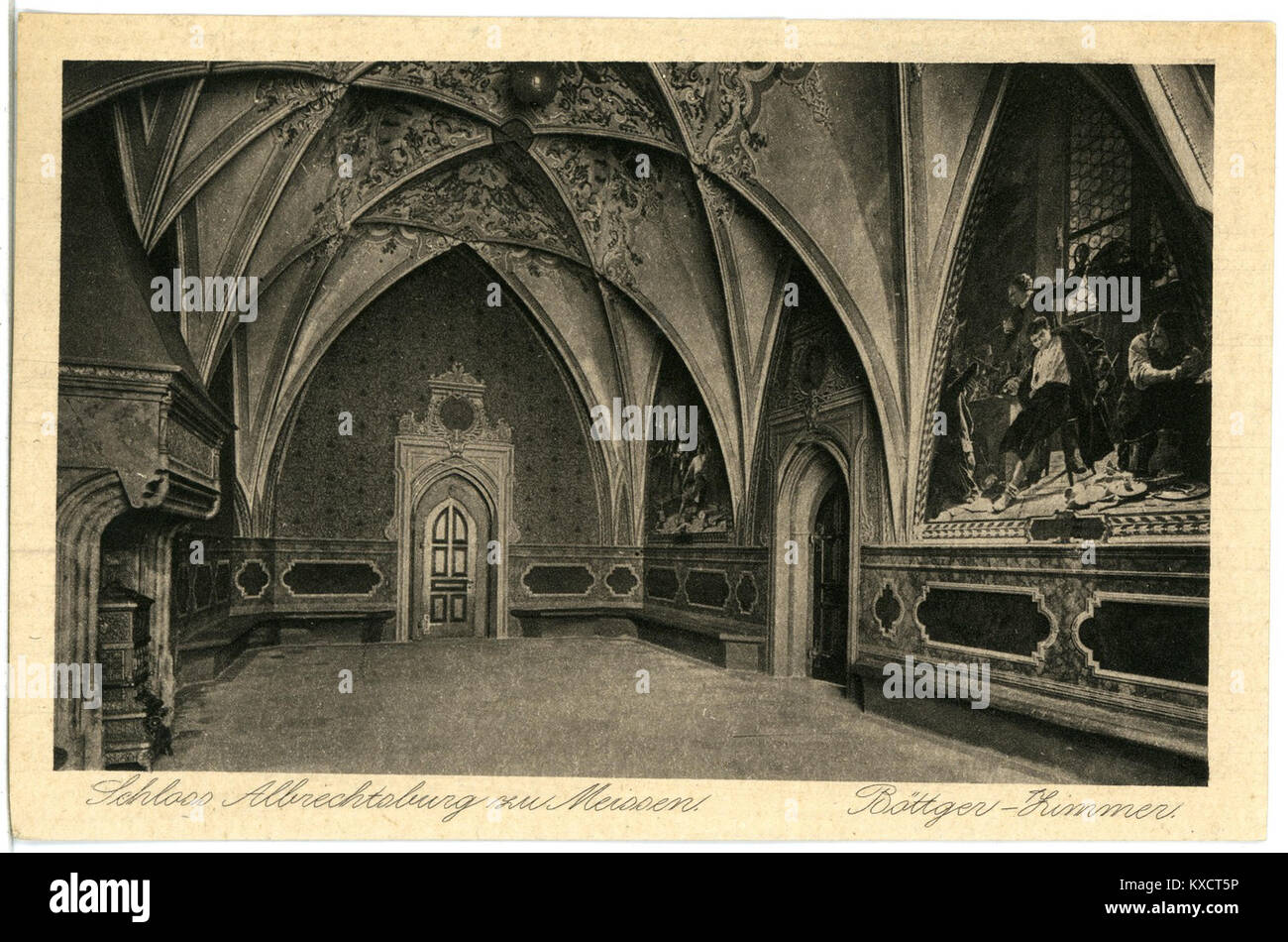 21402 - Meißen - Albrechtsburg - Böttgerzimmer-Brück-1919 & Sohn Kunstverlag Stockfoto