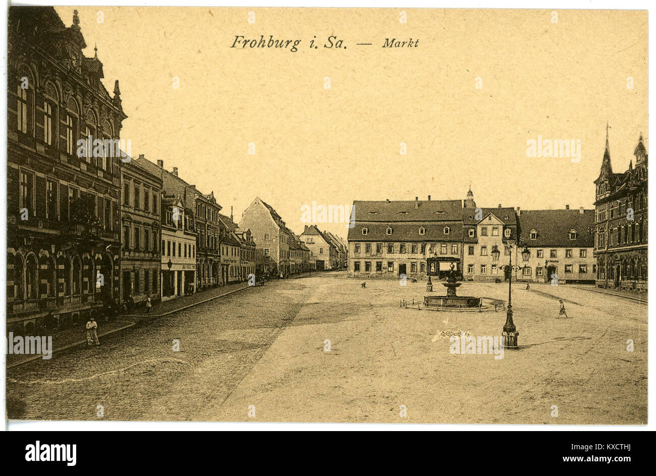 21659 - Frohburg-1920 - Markt-Brück&Sohn Kunstverlag Stockfoto