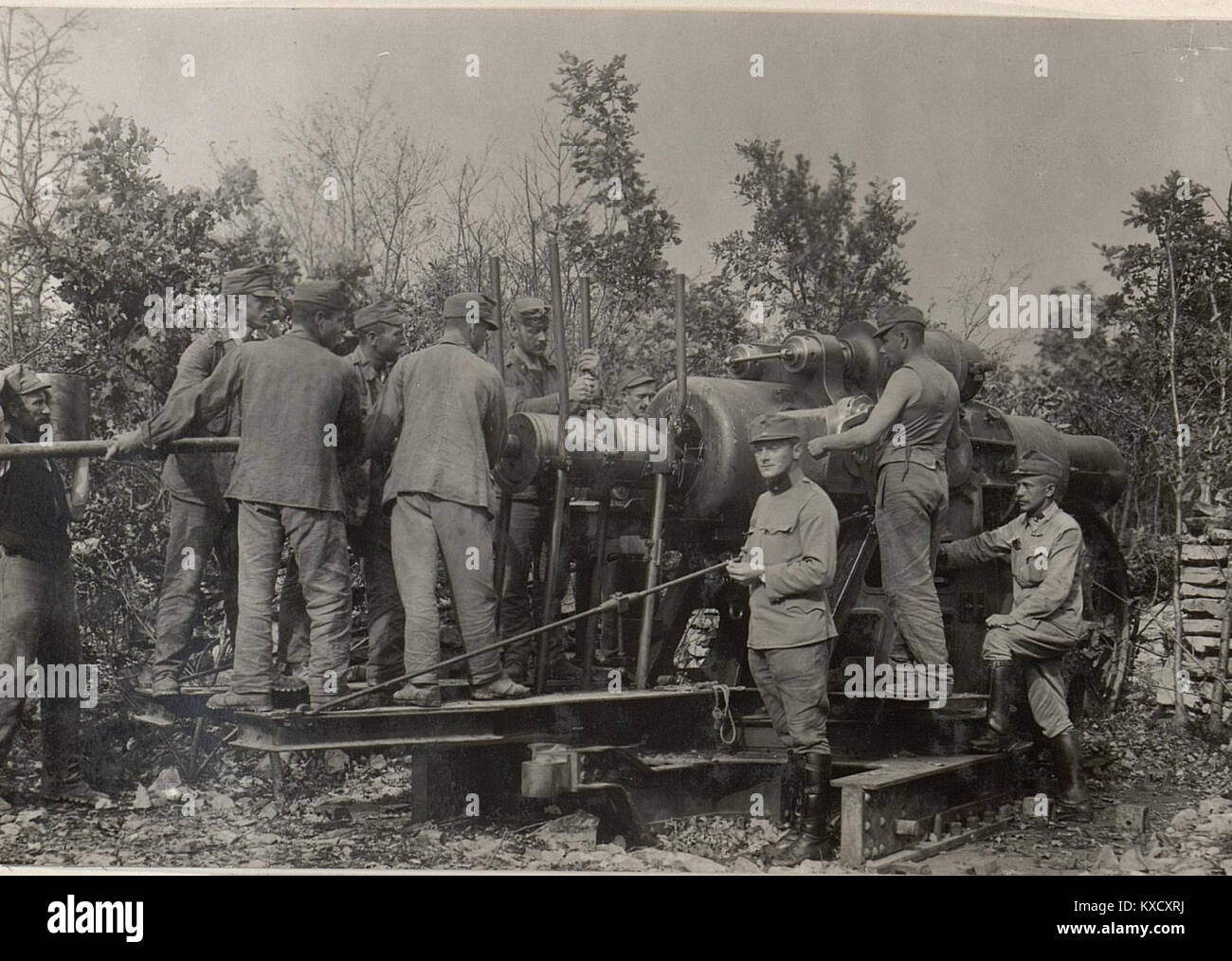 30,5 cm Mörser bei Maohinje. 27.8.17. (BildID) 15600613 Stockfoto