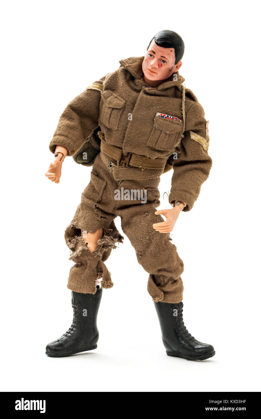 Seltene original 60er Jahre Action Man Spielzeug (auf der Basis von G.I. Joe), durch Palitoy in England unter Lizenz von Hasbro. Stockfoto