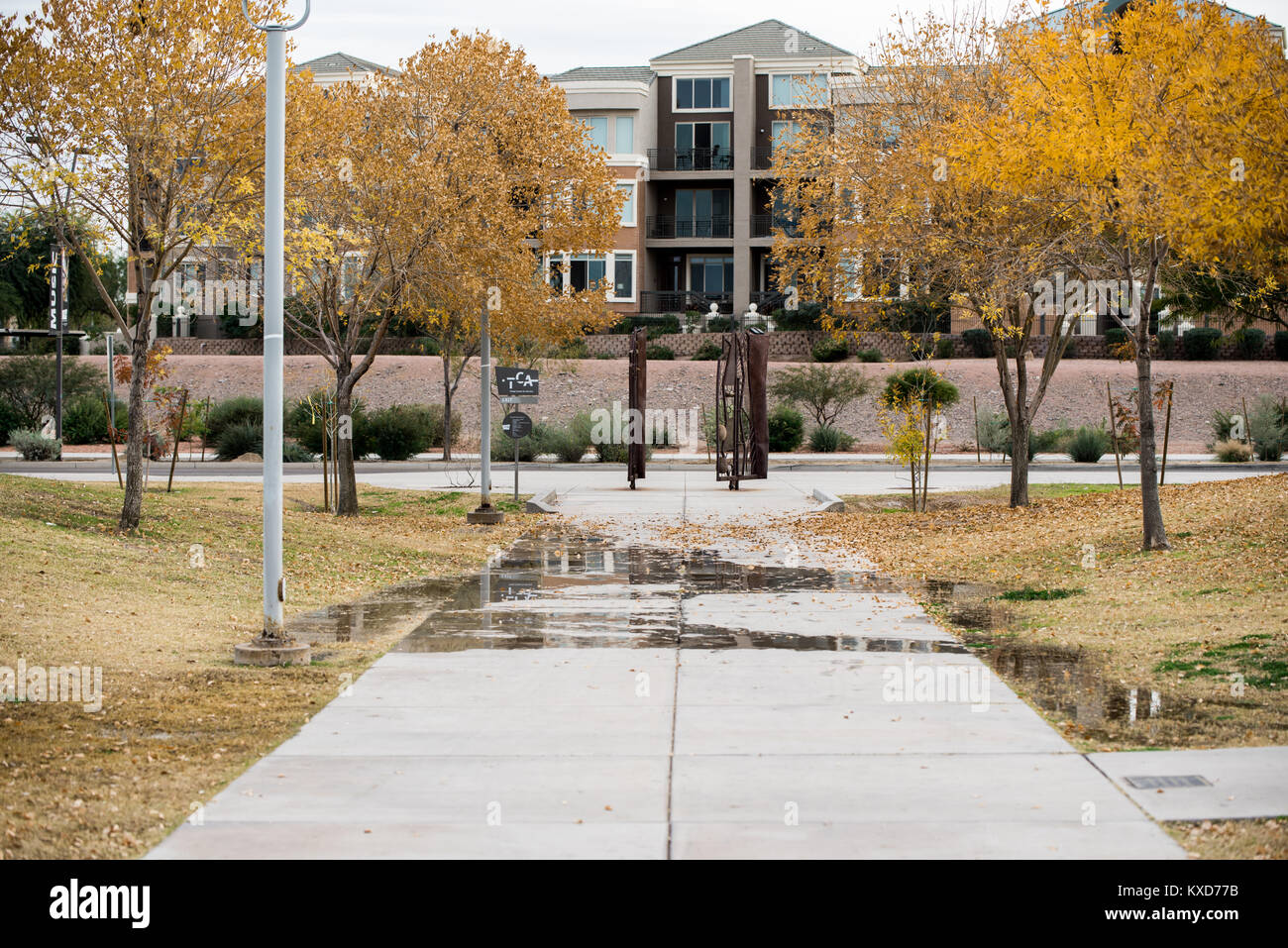 Schöner Park im Herbst Stockfoto
