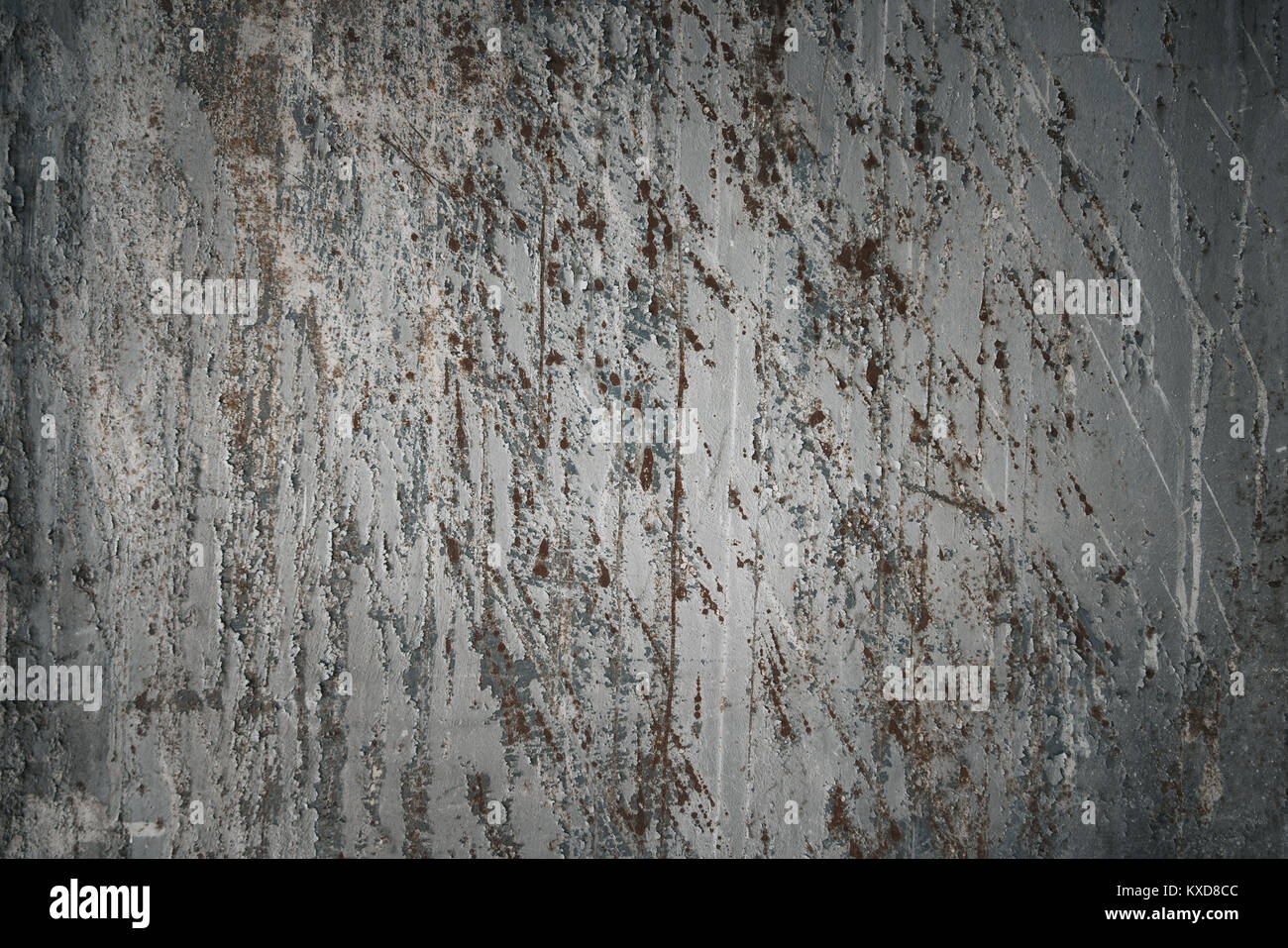 Dunkle rostiges Metall Textur. Vintage Effekt. Stockfoto