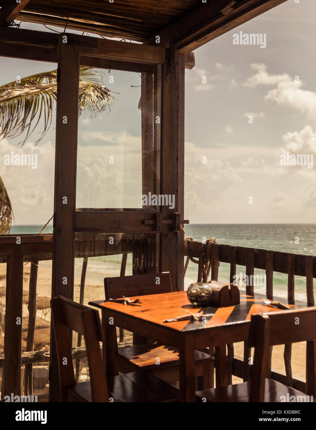 Noch immer leben in Papaya Playa Resort in Tulum, Mexiko Stockfoto