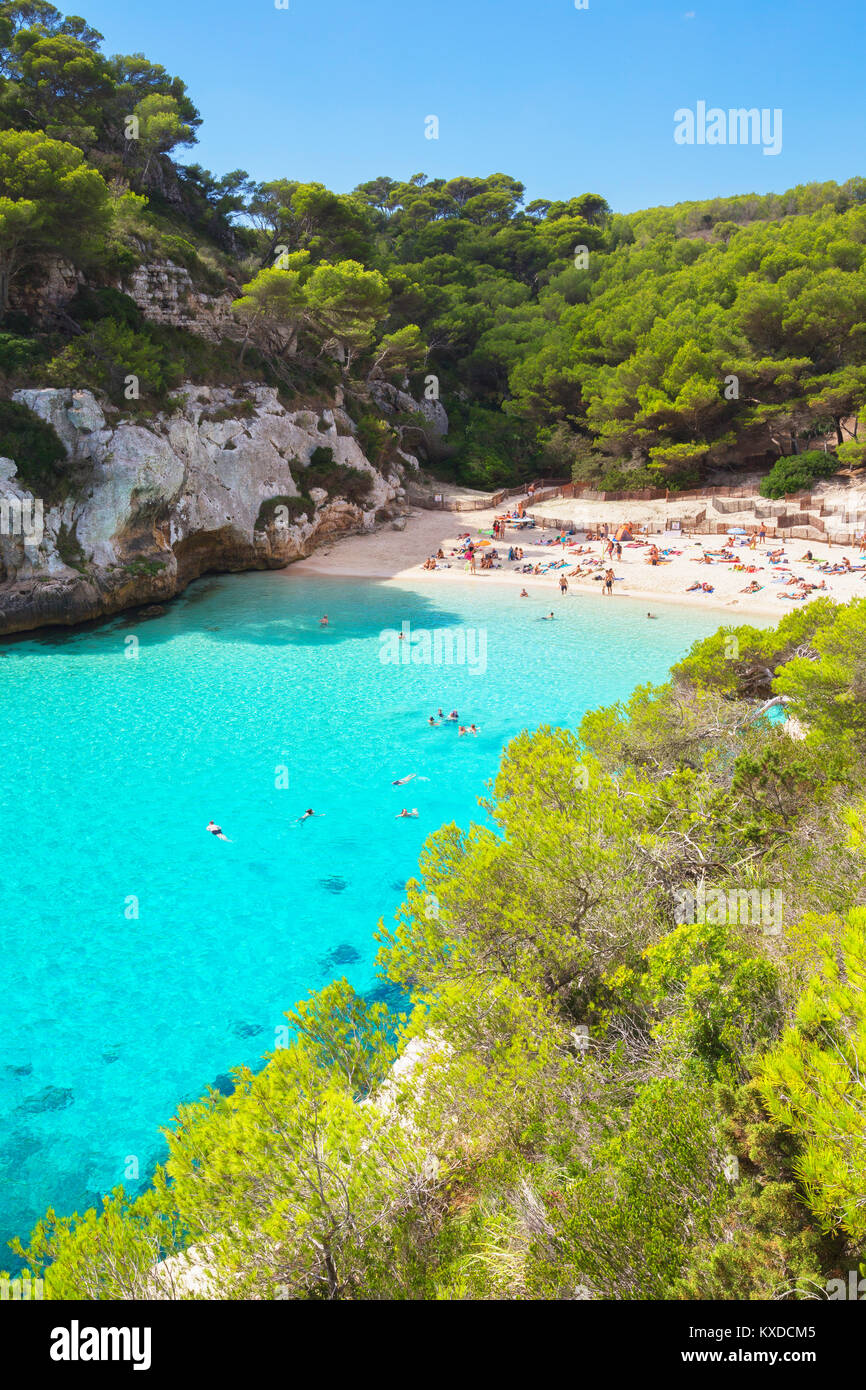 Cala Macarelleta, Menorca, Spanien Stockfoto