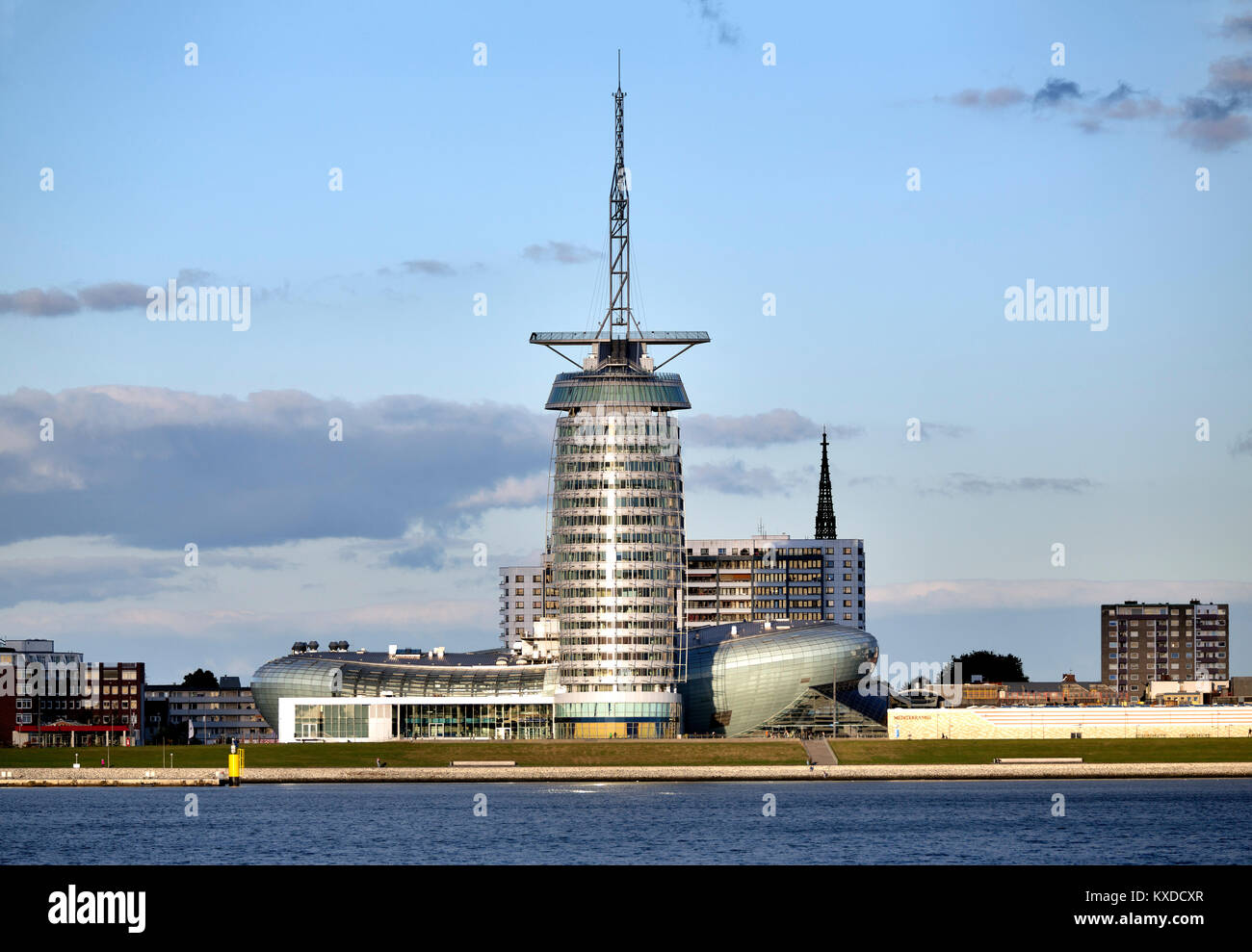 Klimahaus 8° Ost, das Atlantic Hotel Sail City, Bremerhaven, Bremen, Deutschland Stockfoto