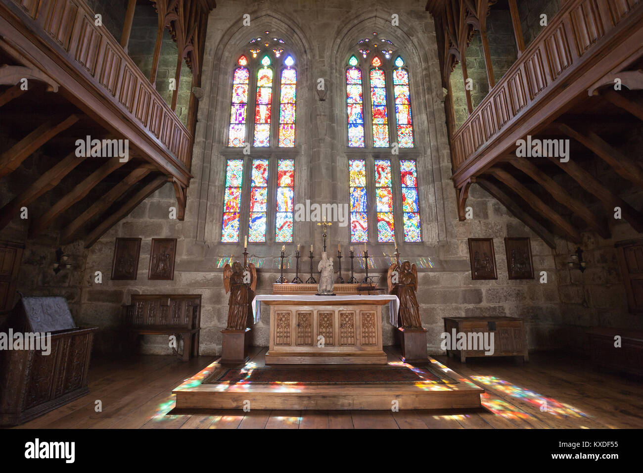 GUIMARAES, PORTUGAL - 11. Juli: Im Palast der Duques von Braganza am 11. Juli 2014 in Guimaraes, Portugal Stockfoto