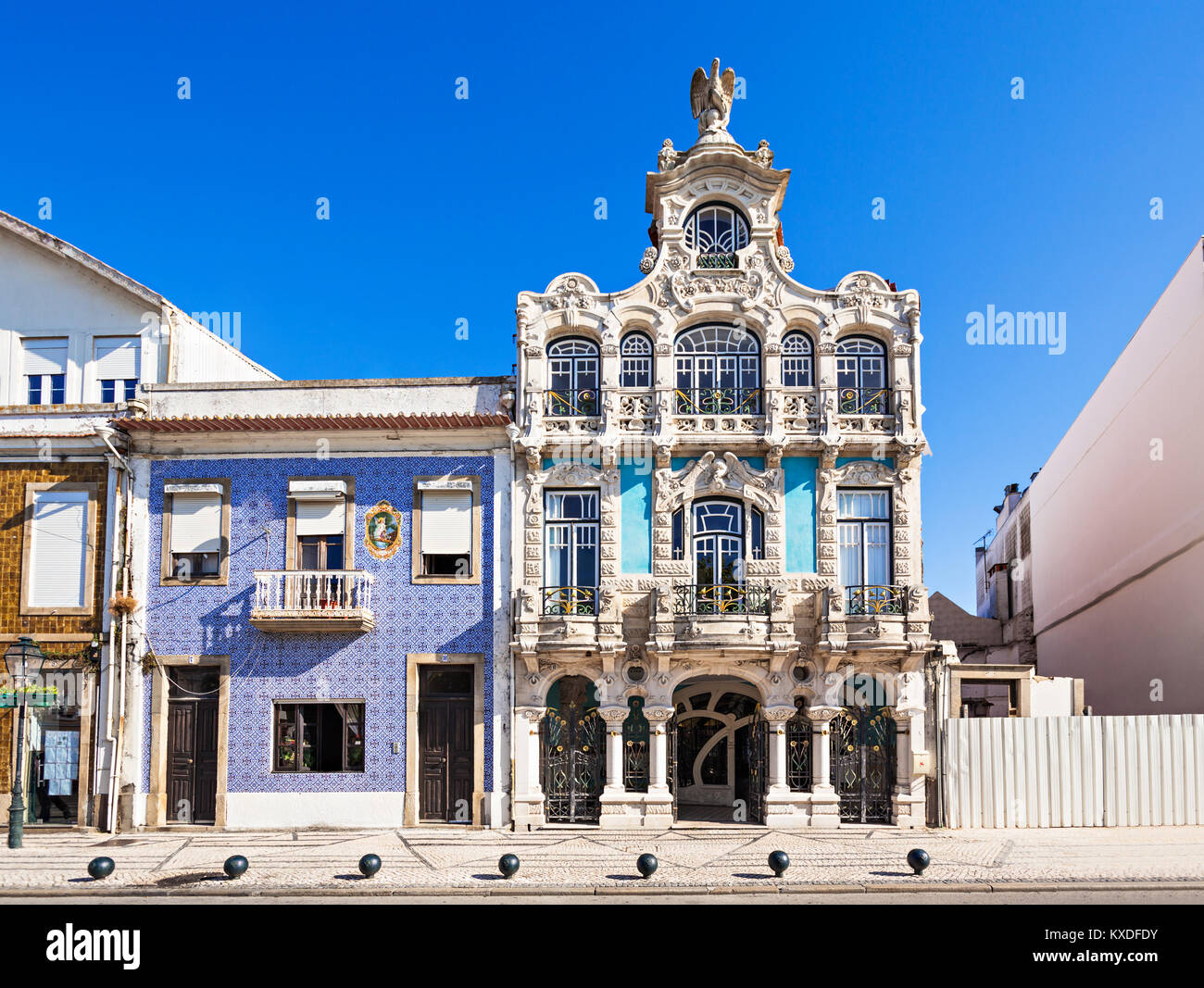 AVEIRO, PORTUGAL - Juli 02: Jugendstil (Casa de Cha Arte Nova) Museum am Juli 02, 2014 in Aveiro, Portugal Stockfoto