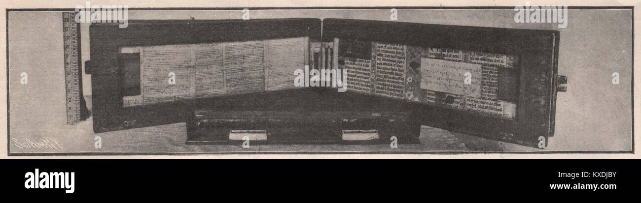 Klappbare Regal des sechzehnten Jahrhunderts Stockfoto