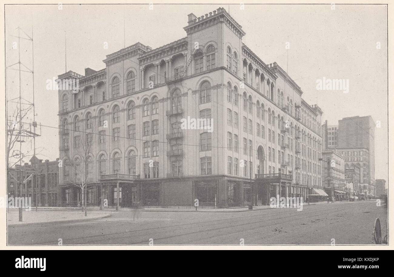 Cadillac Square, Detroit, 23.38.39 Stockfoto