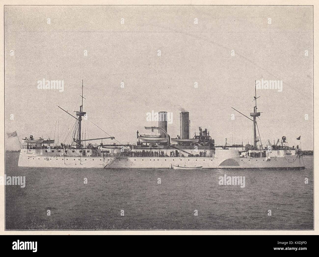 Maine - zweiter Klasse. Twin-Schraube, Stahl Schlachtschiff Stockfoto