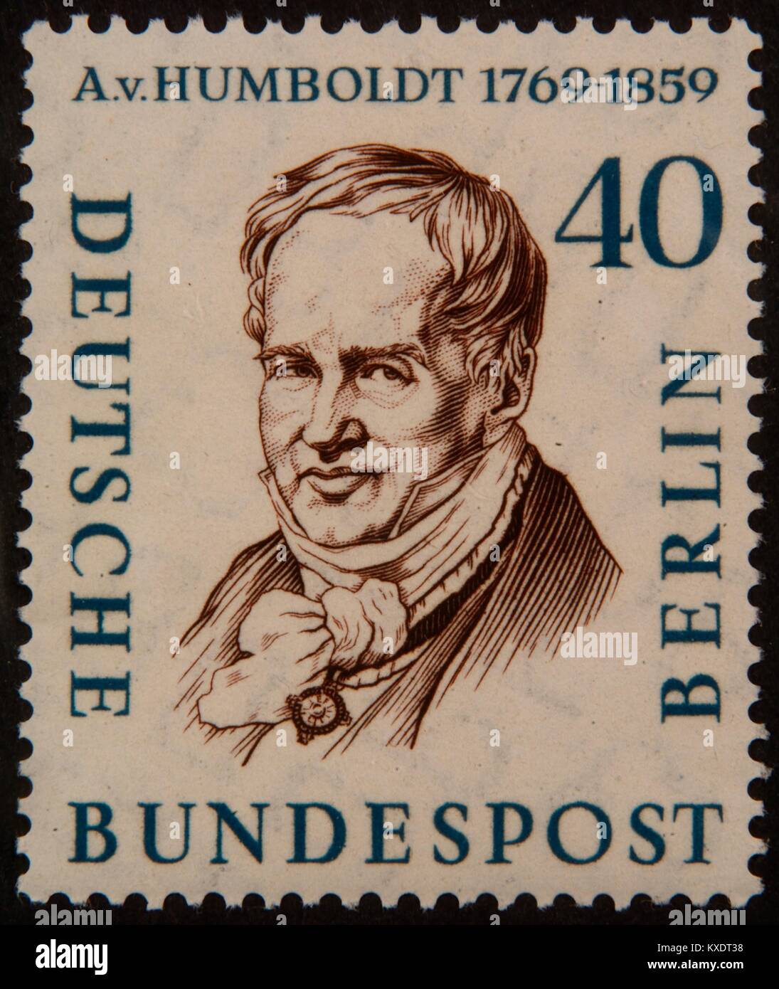 Alexander von Humboldt, ein preußischer Philosoph, Linguist, Regierung Funktionär, Diplomat und Gründer der Humboldt-Stiftung Stockfoto