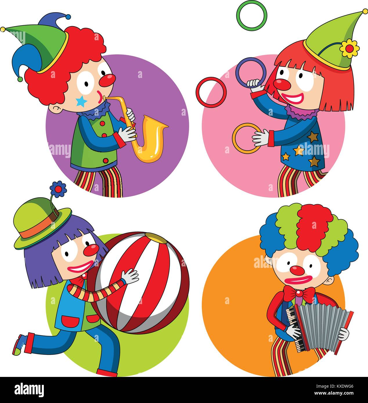 Clown aufkleber -Fotos und -Bildmaterial in hoher Auflösung – Alamy
