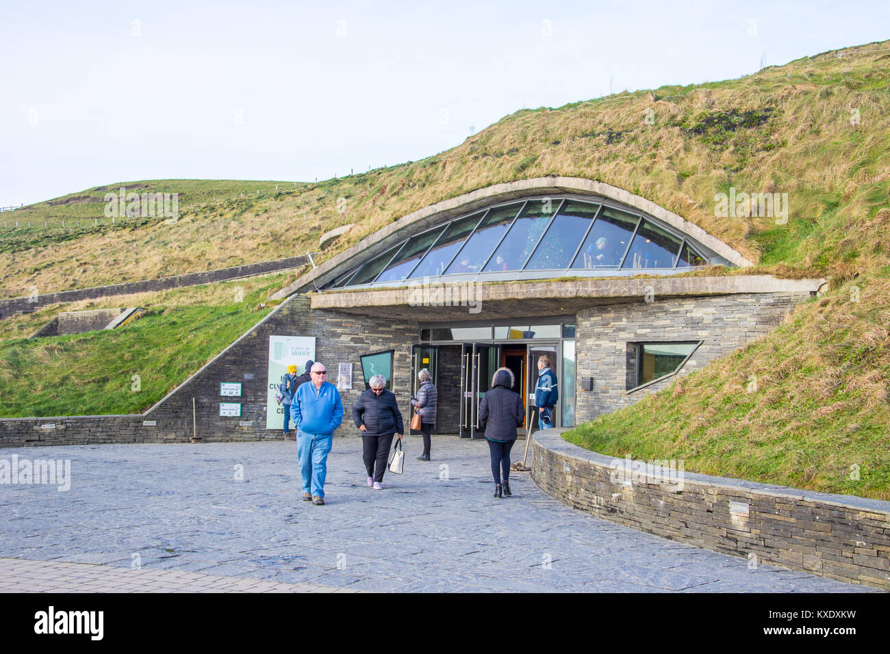 Visitors Center, Cliffs of Moher, County Clare, Irland Stockfoto