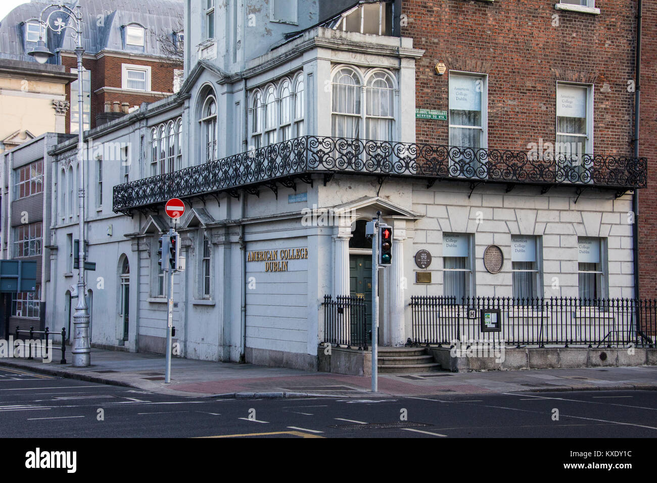 Oscar Wilde House, American College, Dublin, Irland Stockfoto