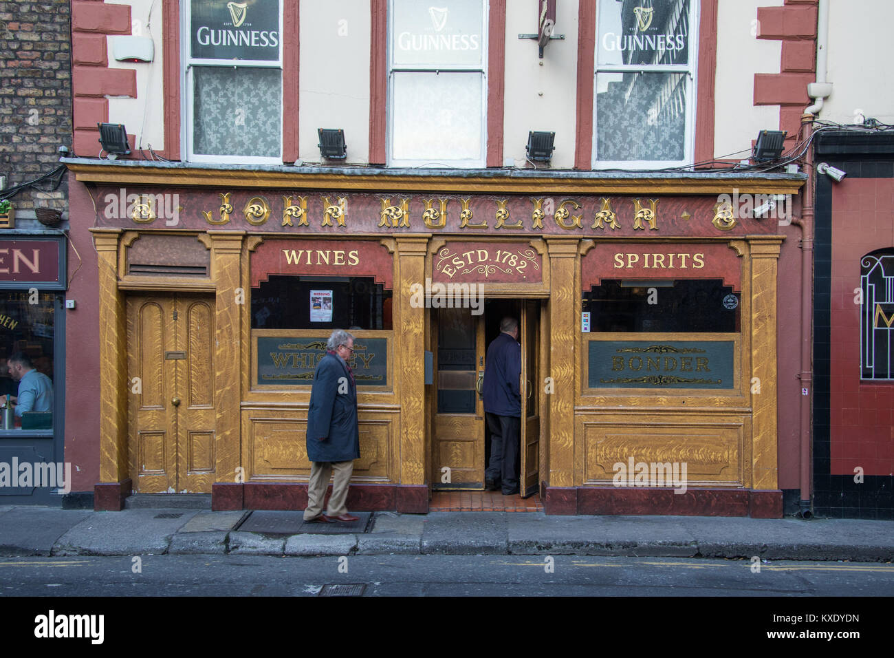 Mulligan's Pub in Dublin, Irland Stockfoto