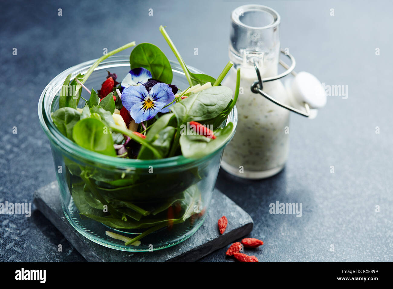 Grüner Salat Stockfoto