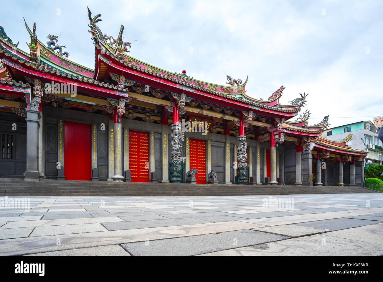Xingtian Tempel Wahrzeichen in der Stadt Taipei, Taiwan. Stockfoto