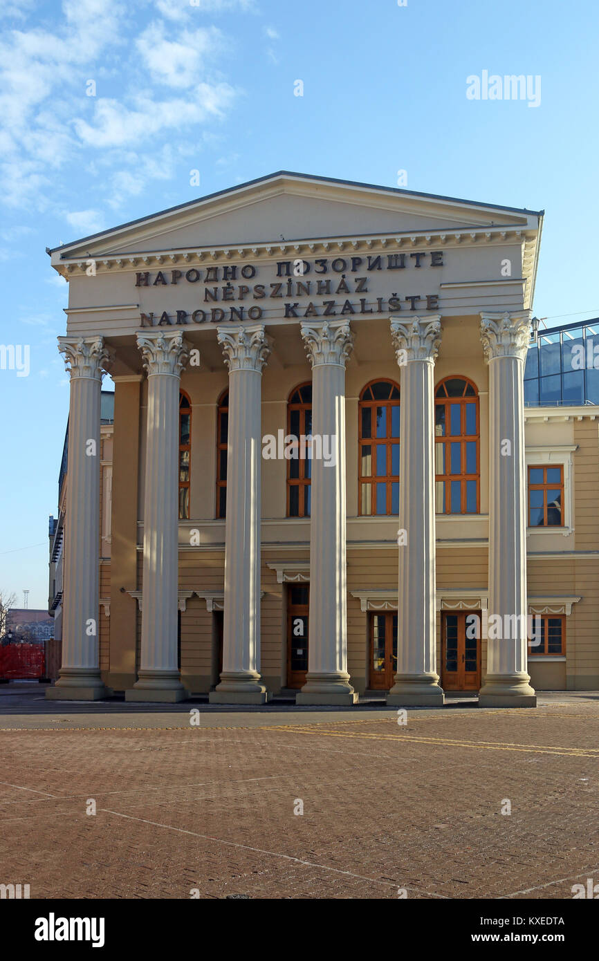 Alte Theatergebäude Subotica Serbien Stockfoto