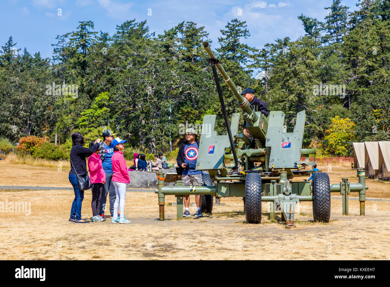 Fort Rodd Hill eine National Historic Site ist eine Küste Artillerie fort in den späten 1890er Jahren in Victoria auf Vancouver Island Kanada gebaut Stockfoto