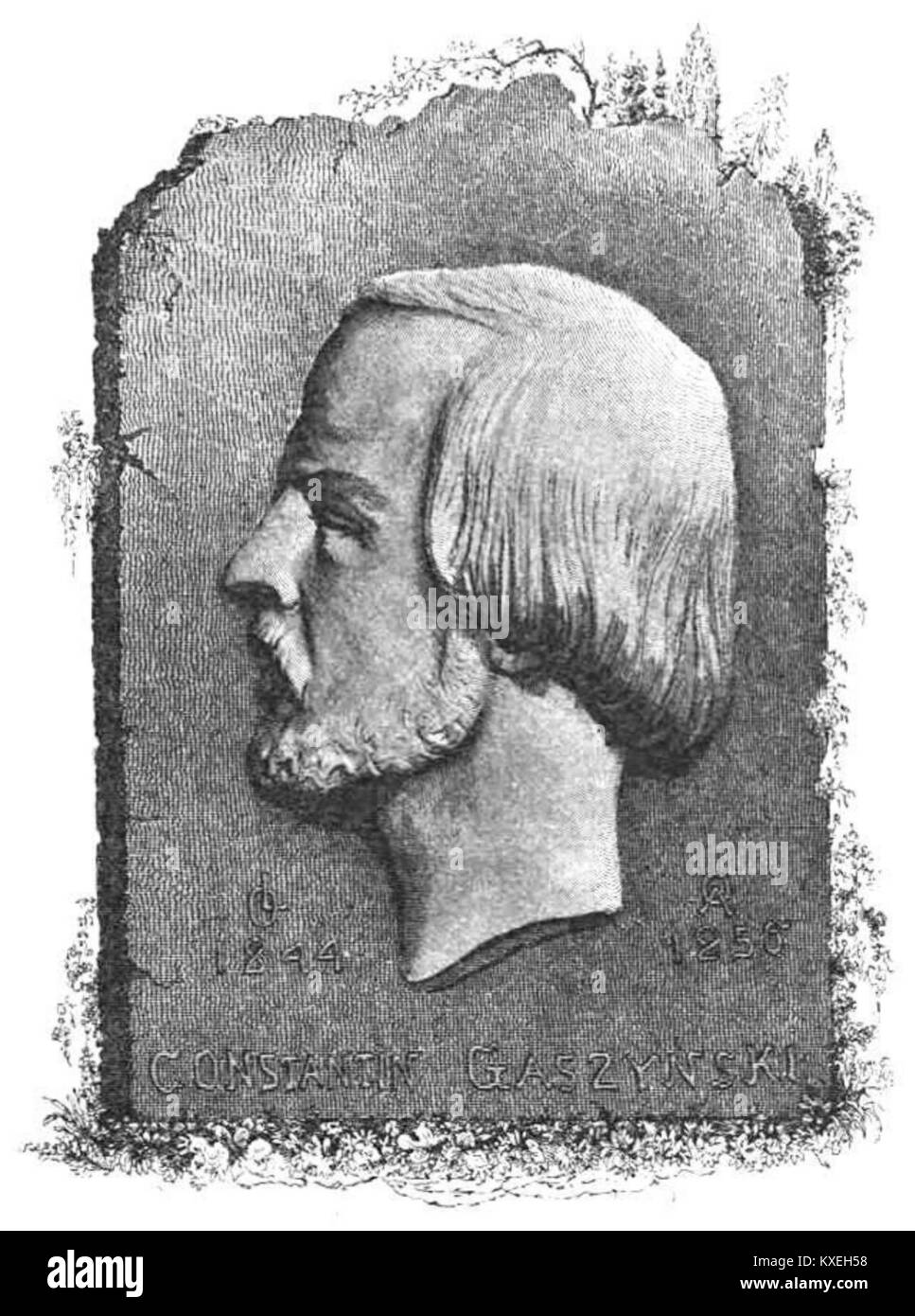 Das Album p0395a v3 von Konstanty Gaszynski enthält Fotografien, die bedeutende Ereignisse, Menschen und Orte des 19. Jahrhunderts dokumentieren und kulturelle und historische Aspekte der Zeit widerspiegeln. Stockfoto