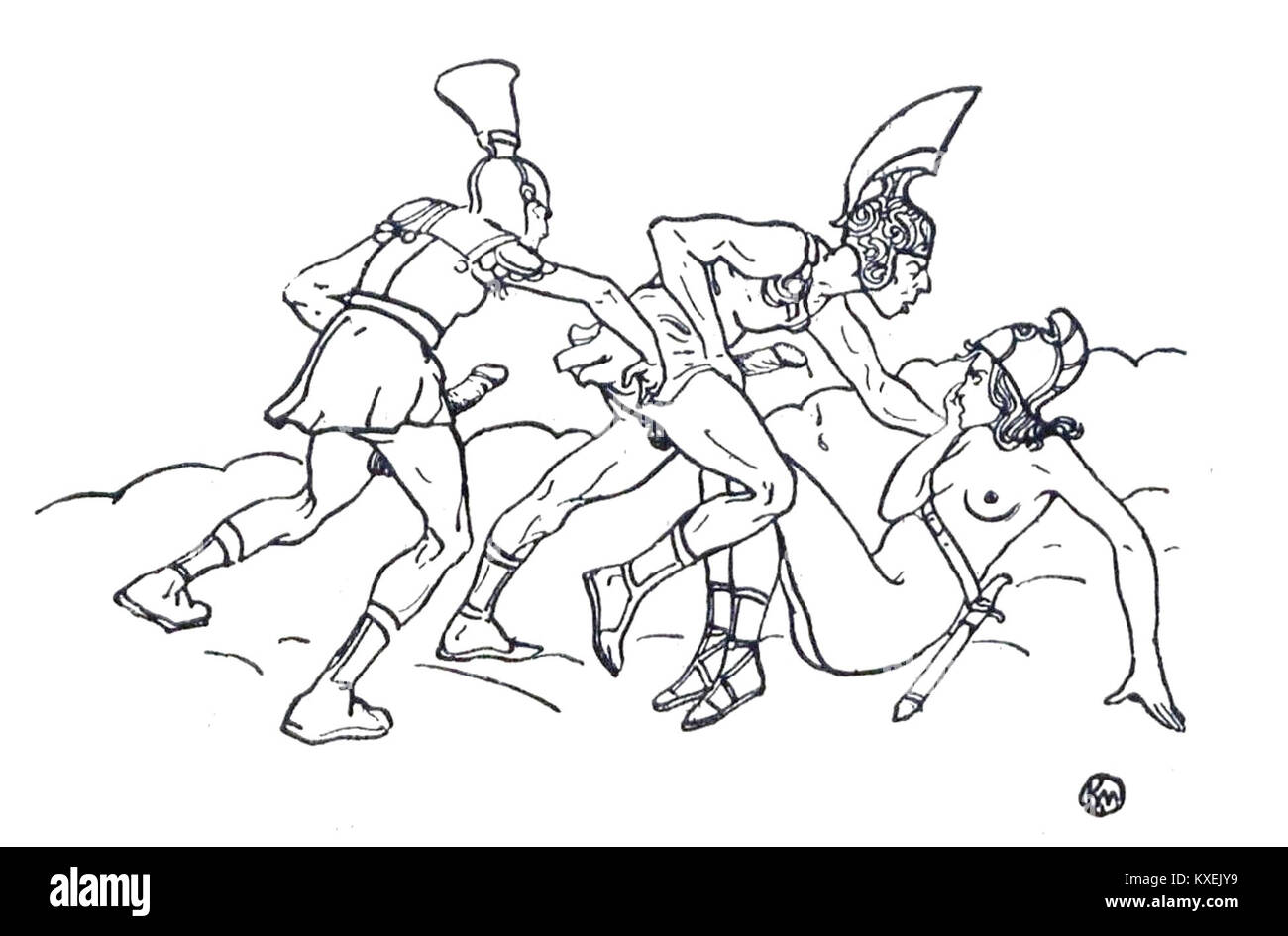 Eine Seite aus Aleksander Fredros Komödie Piczomira, Königin von Branlomania, ein polnisches Theaterwerk aus dem 19. Jahrhundert, das von Satire und sozialen Kommentaren geprägt ist. Diese Seite spiegelt Fredros literarischen Stil und seinen Witz wider. Stockfoto