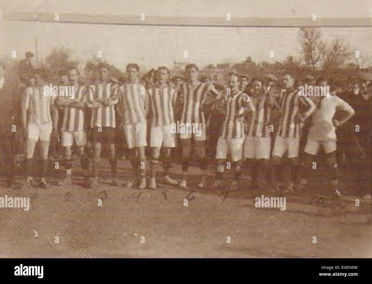 Alineación del Real Betis Balompie, 1913. (7/8) Stockfoto