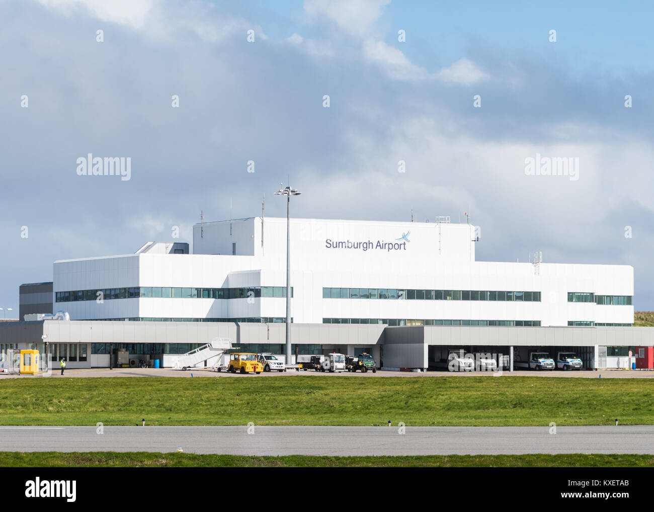 Flughafen Sumburgh, Shetland Inseln, Schottland, Großbritannien Stockfoto