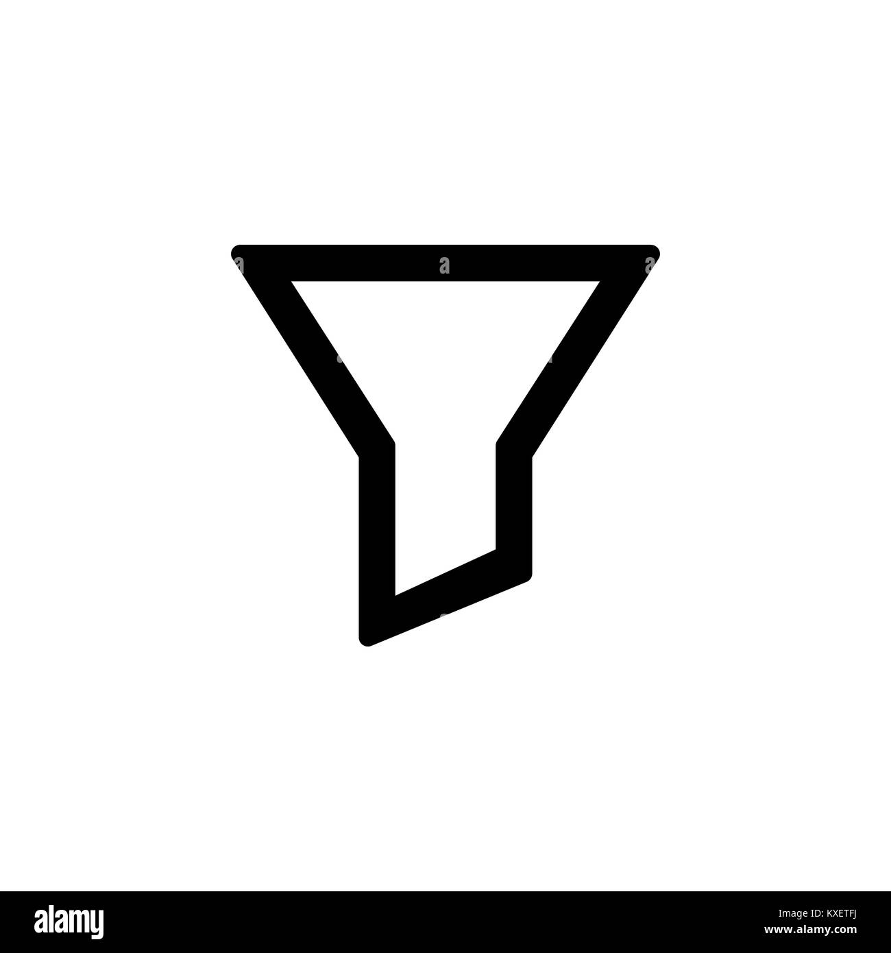 Symbol "Filter für einfache Flat Style ui Design. Stock Vektor