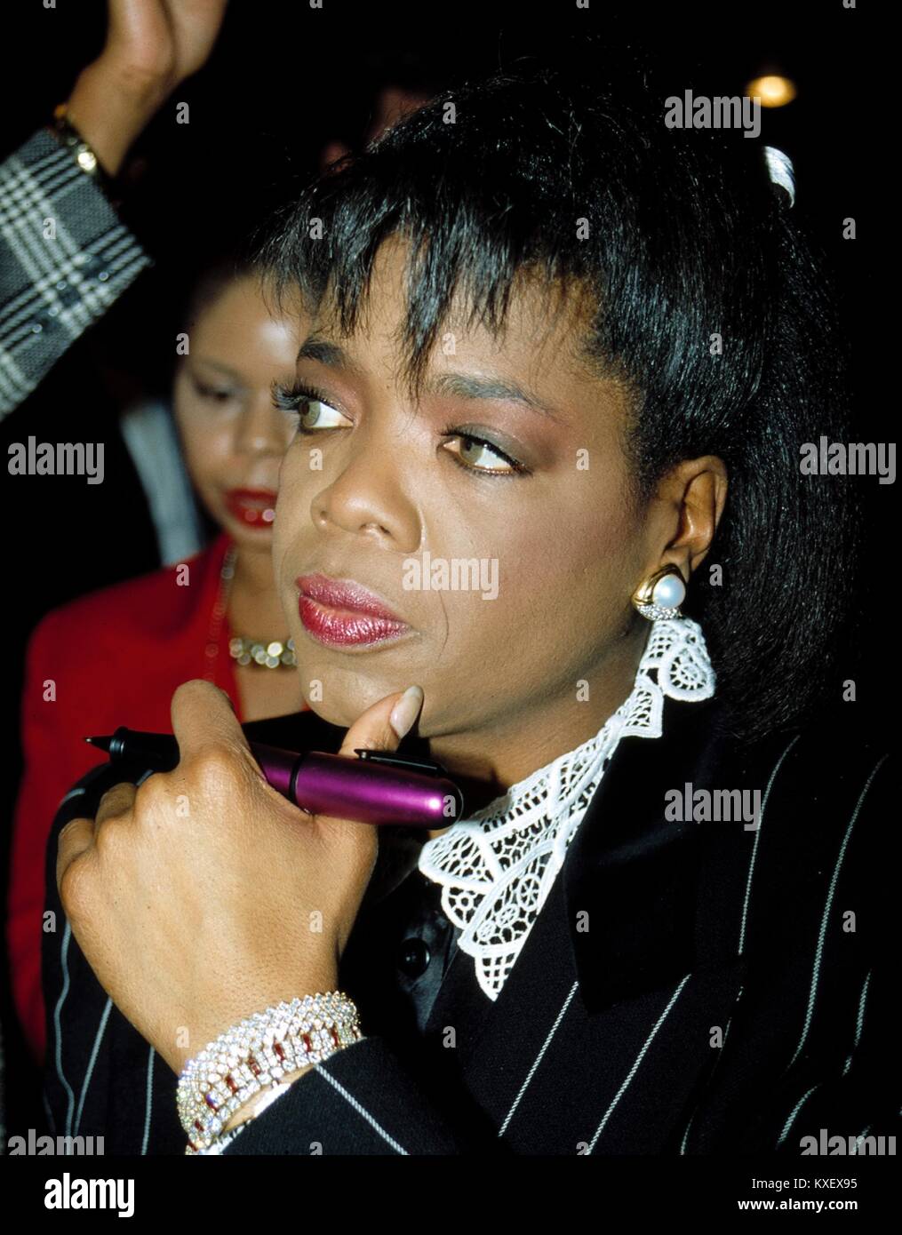 RTMcbride/MedaPunch Oprah Winfrey 1990 N.A.T.P.E. TV CONVENTION NEW ORLEANS KREDIT ALLE ANWENDUNGEN Stockfoto