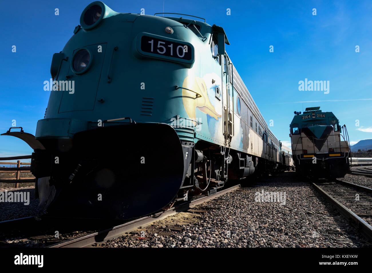 Amerikanischen Lokomotiven Stockfoto