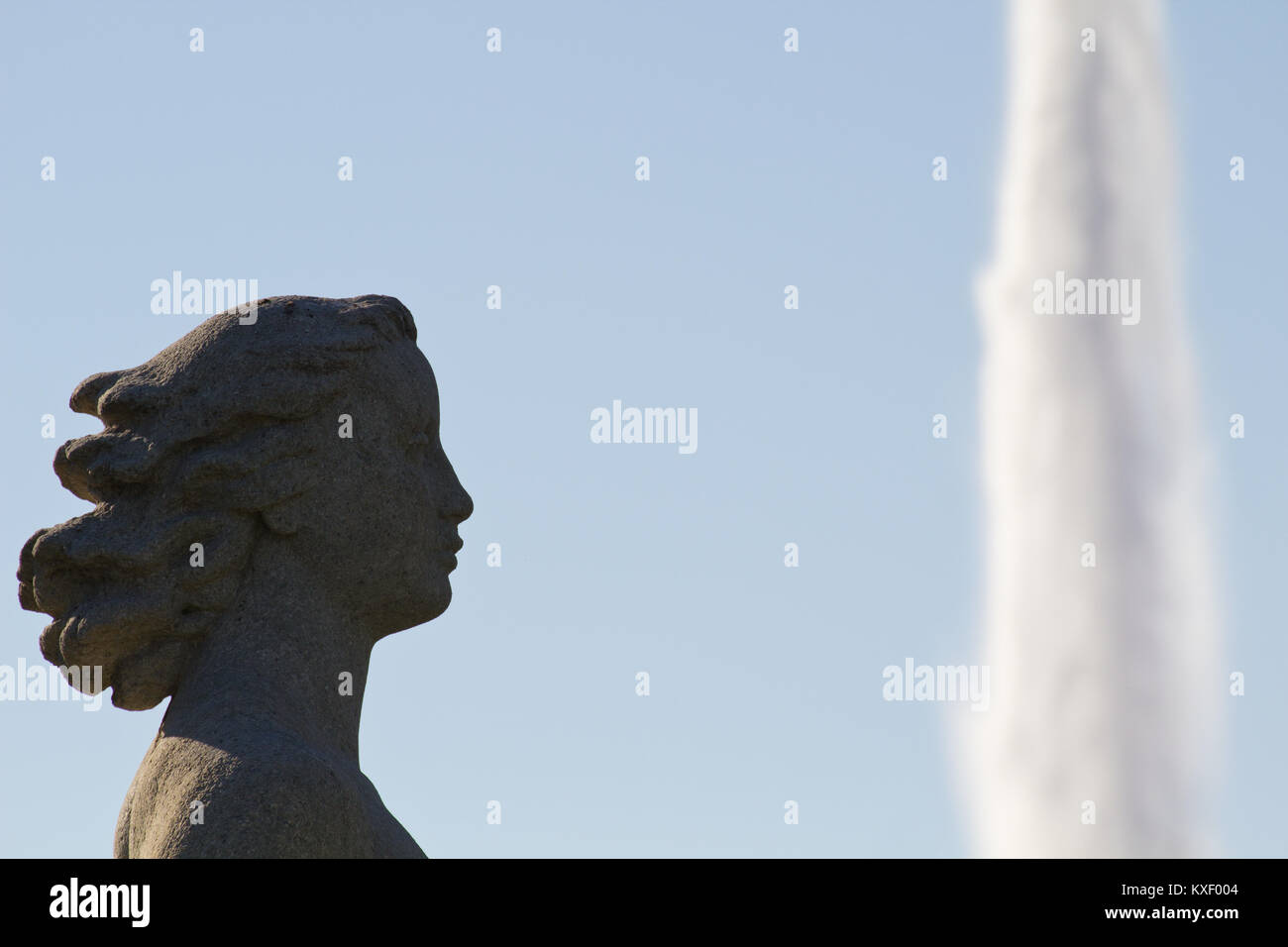 La Bise (oder La Brise) von Henri König (Detail) - Genf Stockfoto