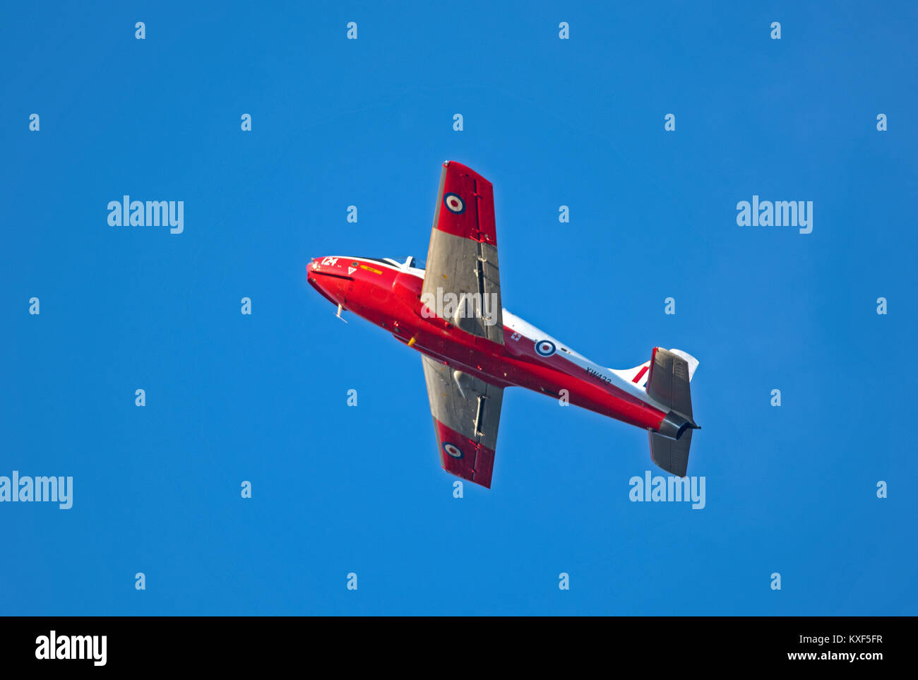 BAC Jet Provost T5 A bei Inverness Airport basieren, können mit Pilot für Ausflüge gemietet werden zu einer Stunde. Stockfoto