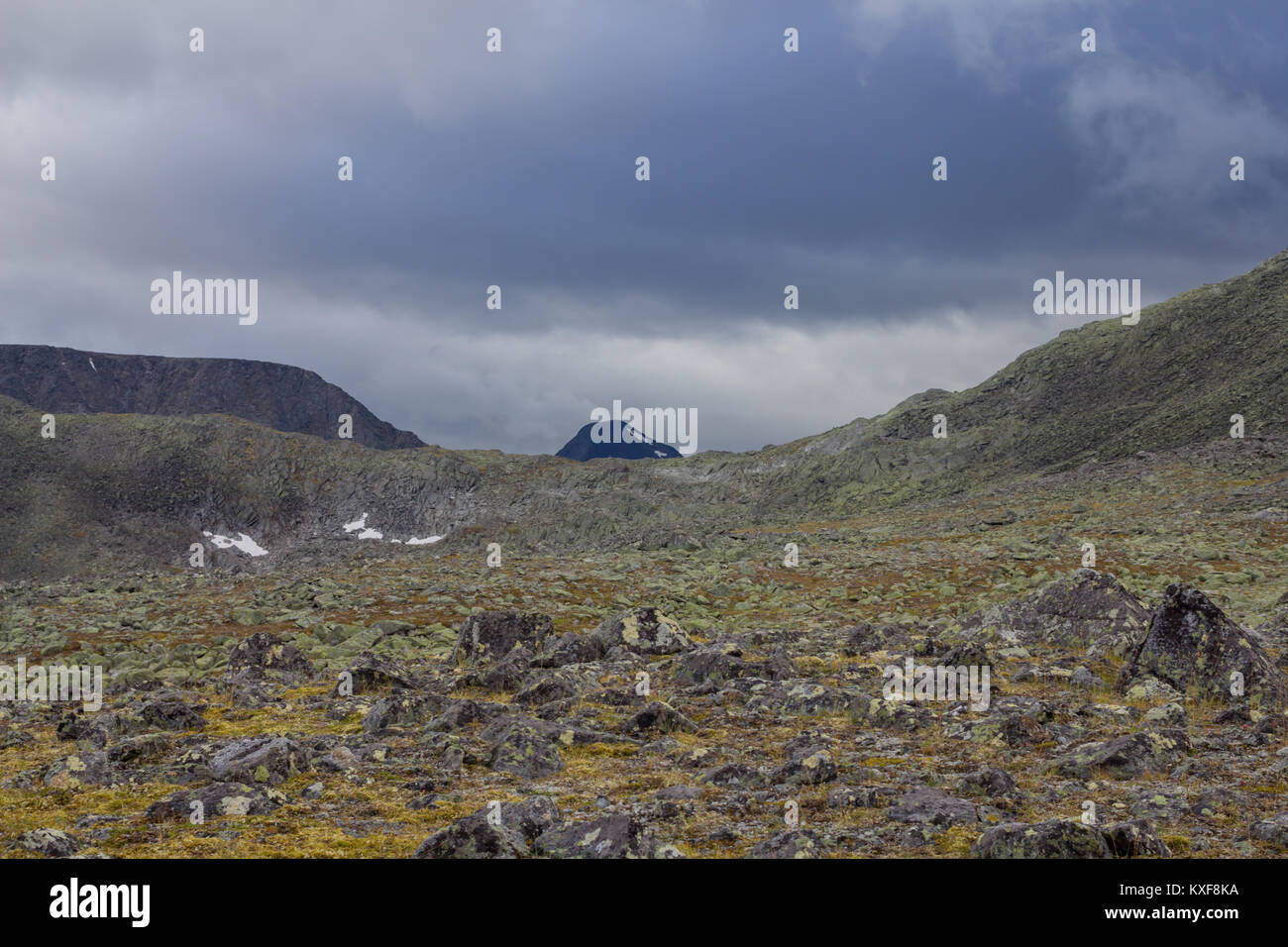 Die Subpolaren Ural mit Blick auf die Berge. Wandern. August 2017 Stockfoto