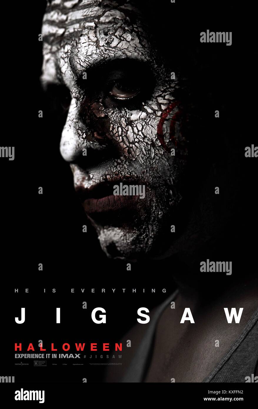 Erscheinungsdatum: Oktober 27, 2017 TITEL: Jigsaw Studio: SUNFILM Entertainment Regie: Michael Spierig, Peter Spierig PLOT: Einrichtungen, die sich um die Stadt herum, jeder mit einer einzigartig grausamen Untergang erfüllt. Wie die Untersuchung abläuft, Hinweise auf einen Verdächtigen: John Kramer, den Mann als Jigsaw, der seit zehn Jahren tot ist, bekannt. STARRING: Matt Passmore, Tobin Bell, Callum Keith Rennie. (Bild: © lionsgate/Entertainment Bilder) Stockfoto